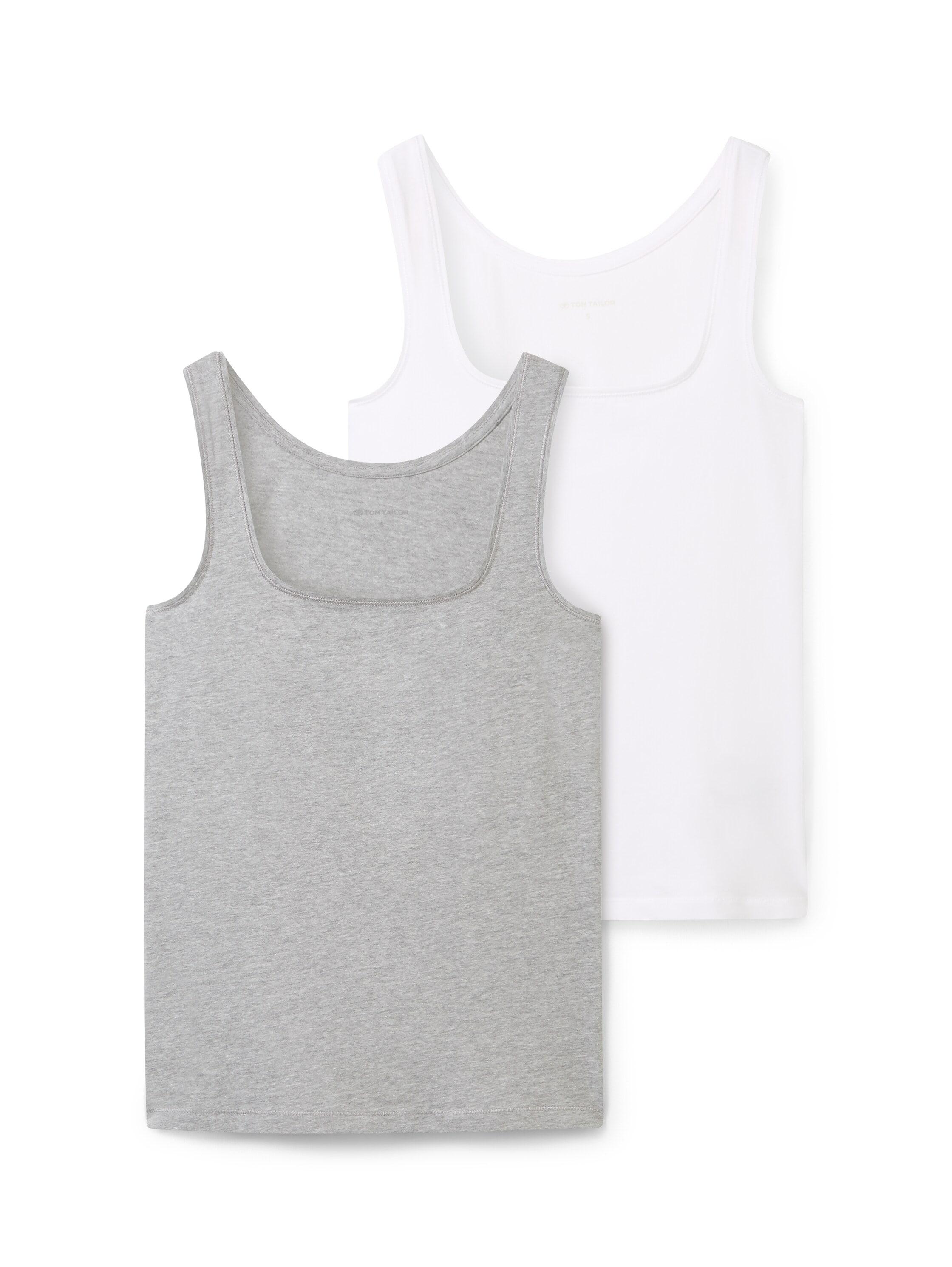 TOM TAILOR Tanktop, (Packung, 2 tlg.), im Doppelpack