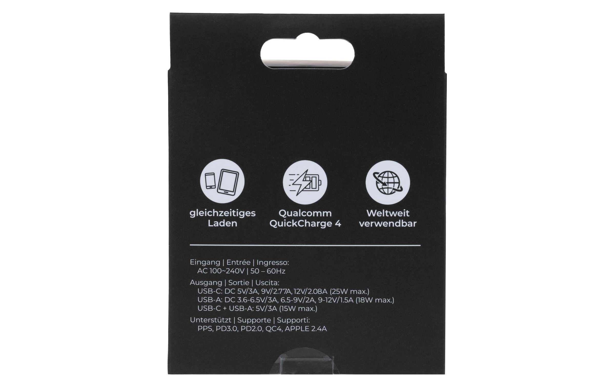 onit USB-Ladegerät »USB-C 25W + USB-A 18W«