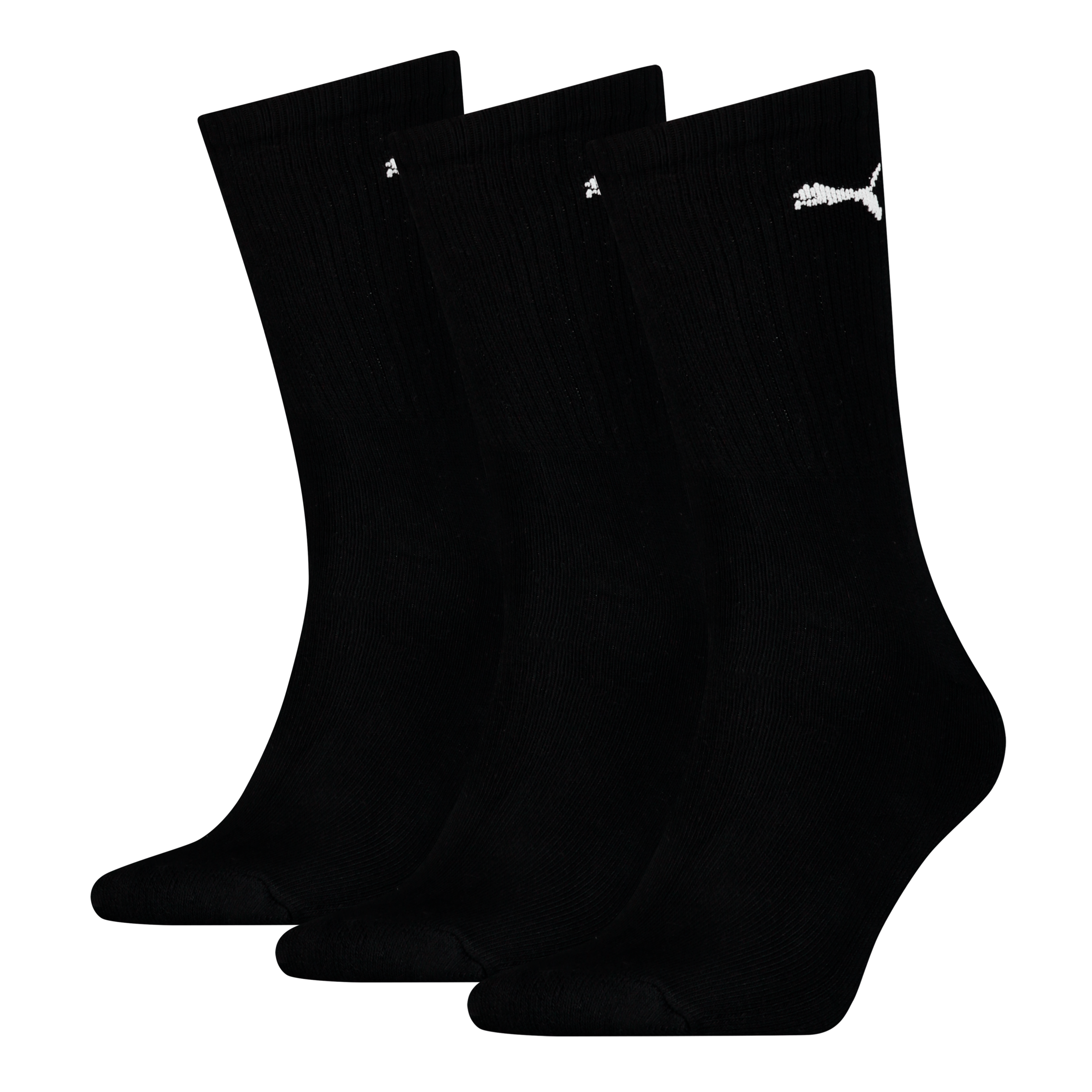 PUMA Sportsocken "UNISEX LIGHT CREW SOCK" 3 Paar tlg. Mit flacher Zehennaht
