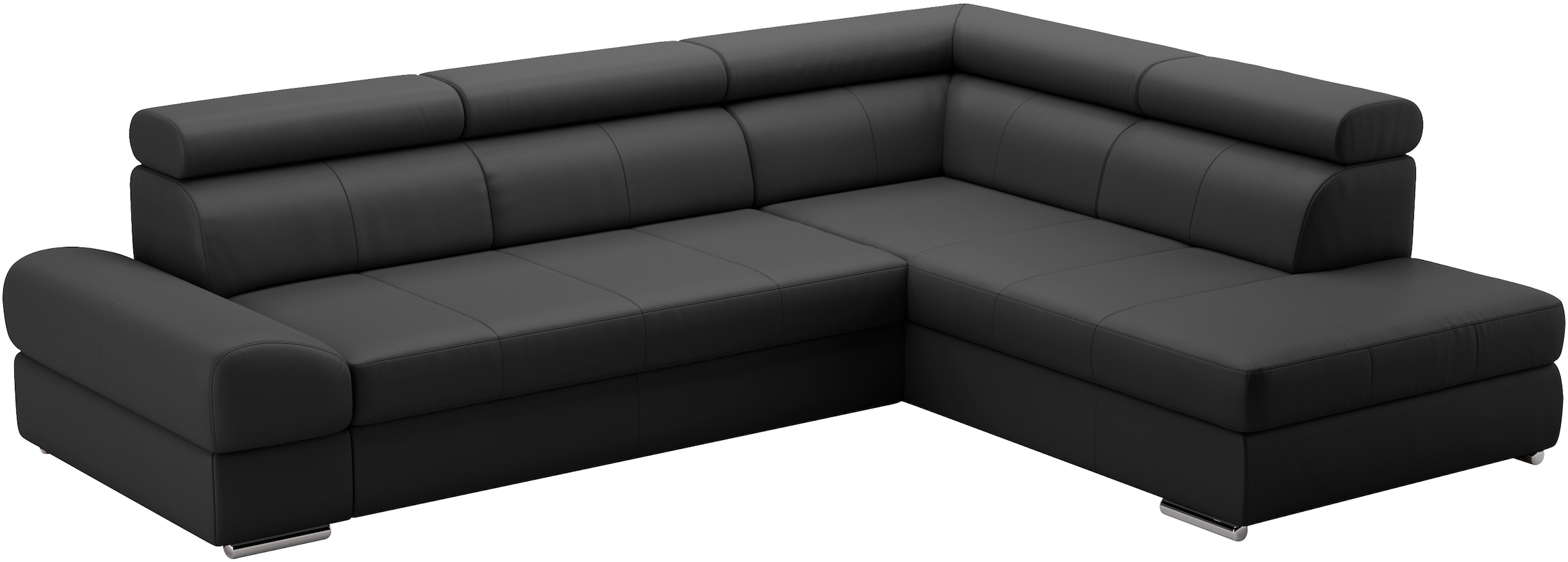 sit&more Ecksofa »Broadway L-Form«, mit verstellbaren Kopfteilen, wahlweise mit Bettfunktion