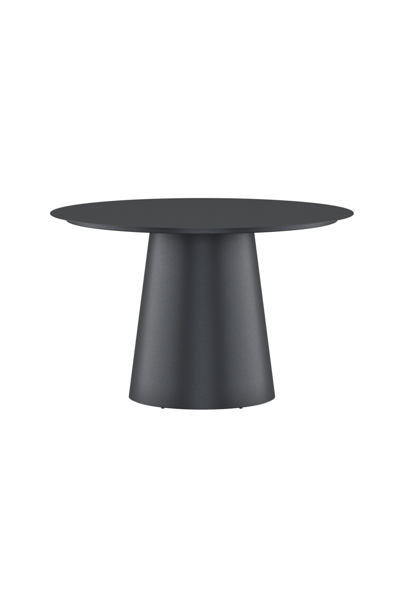 Table de Jardin Ronde "Lanzo" 120cm Noir