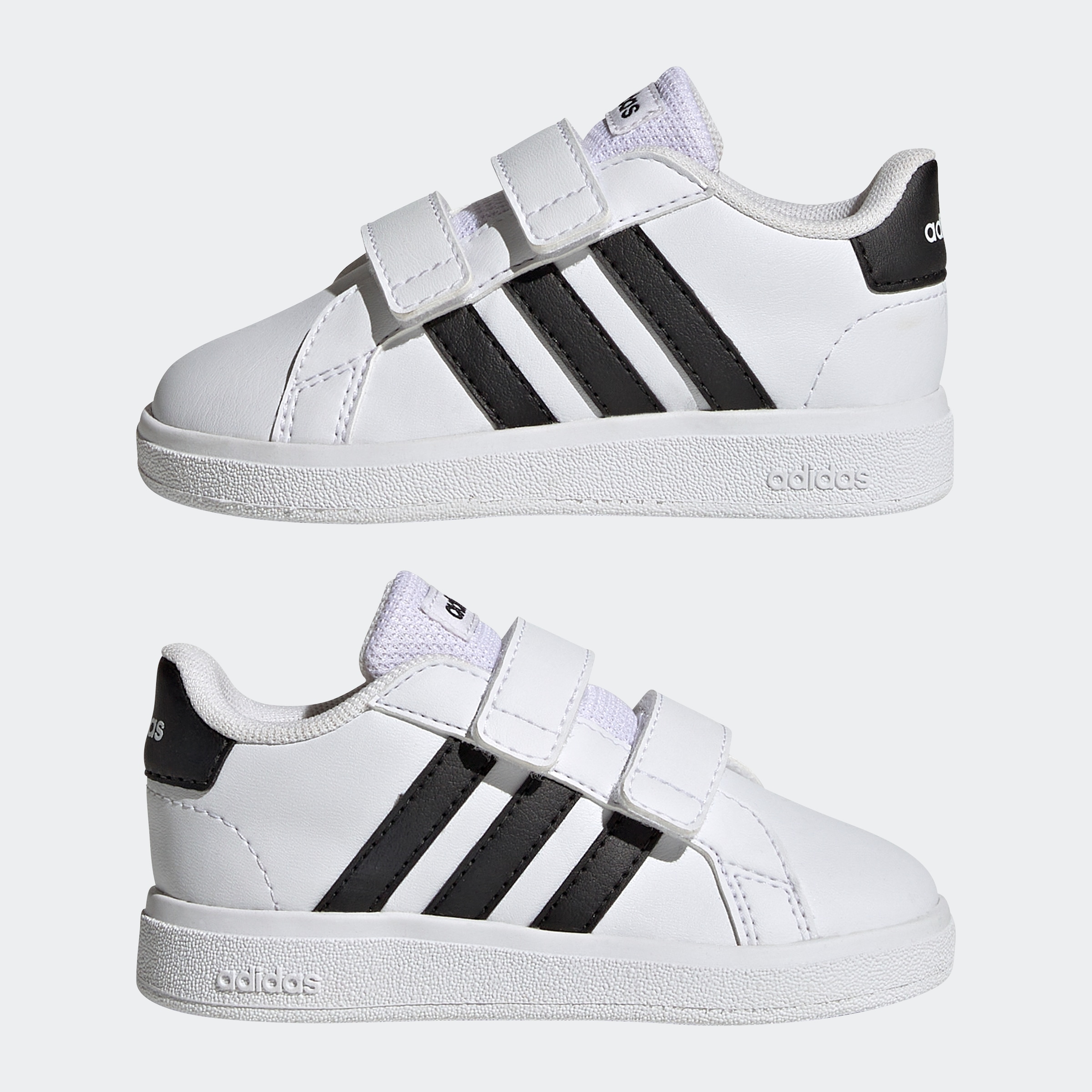 adidas Sportswear Sneaker »GRAND COURT LIFESTYLE HOOK AND LOOP«, für Kinder, Design auf den Spuren des adidas Superstar