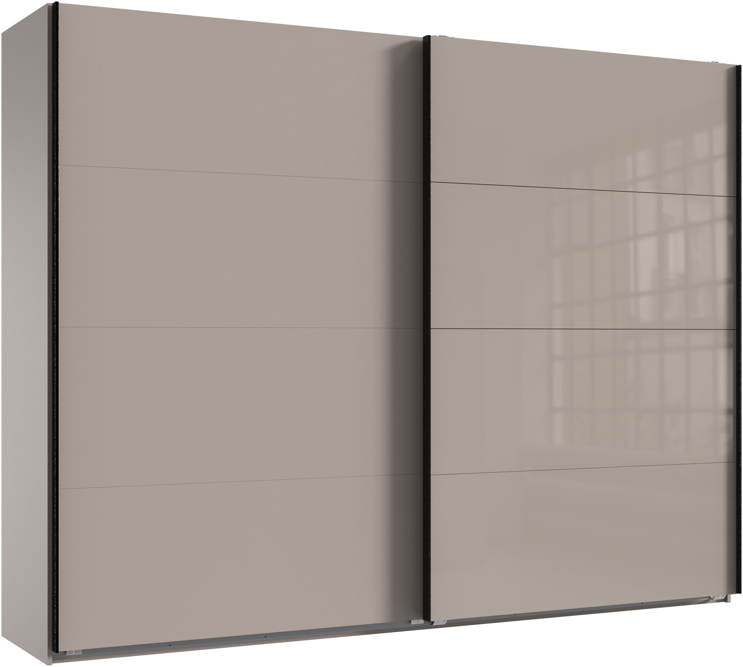Wimex Kleiderschrank »Tilburg, Metallgriffe, Made in Germany« Breite 270cm wahlweise mit 2 oder 3 Türen, mit Schwebetüren, jeweils 1 Glaselement, 180, 225 oder 270cm breit