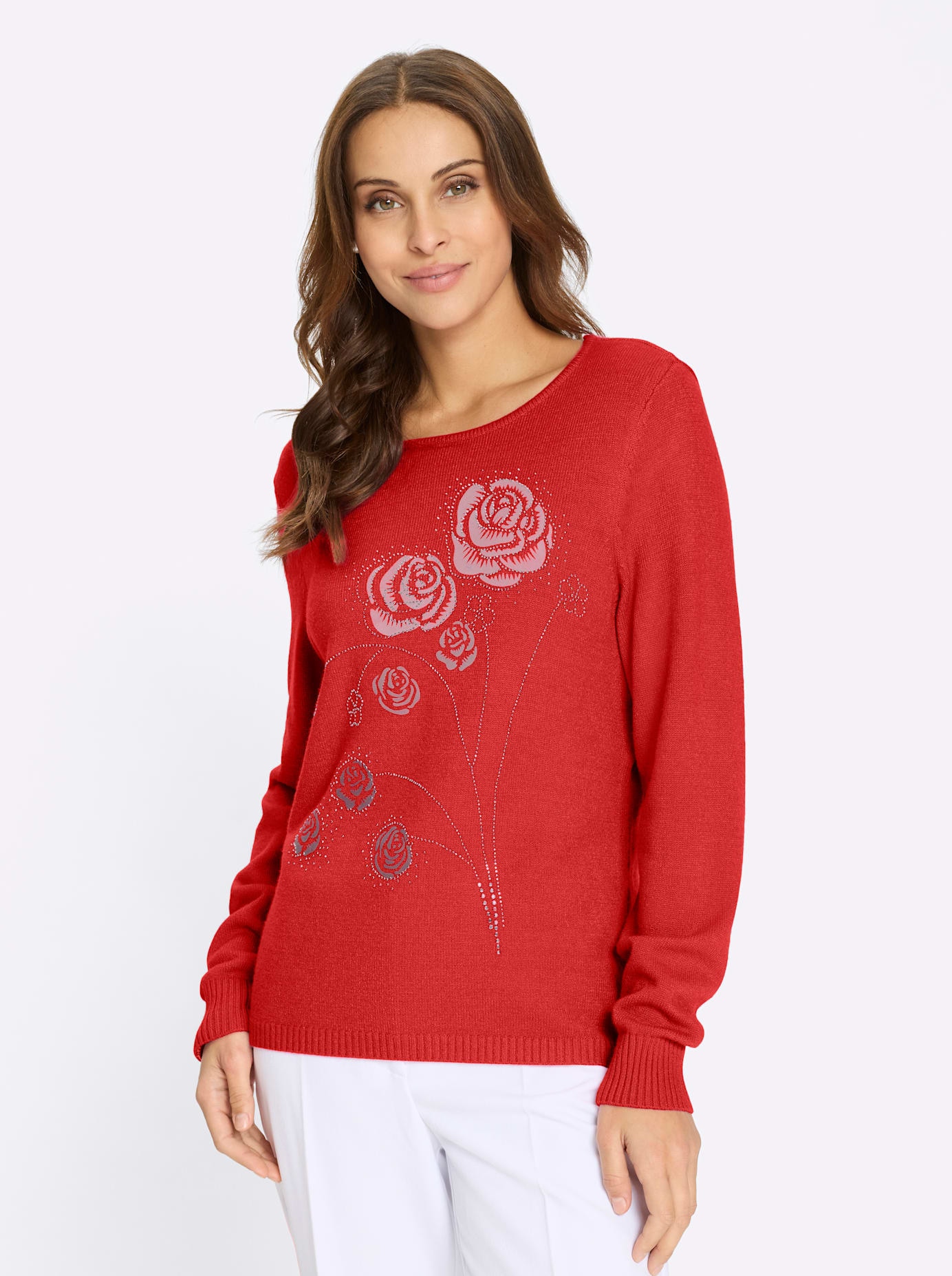 Lady Rundhalspullover »Pullover«