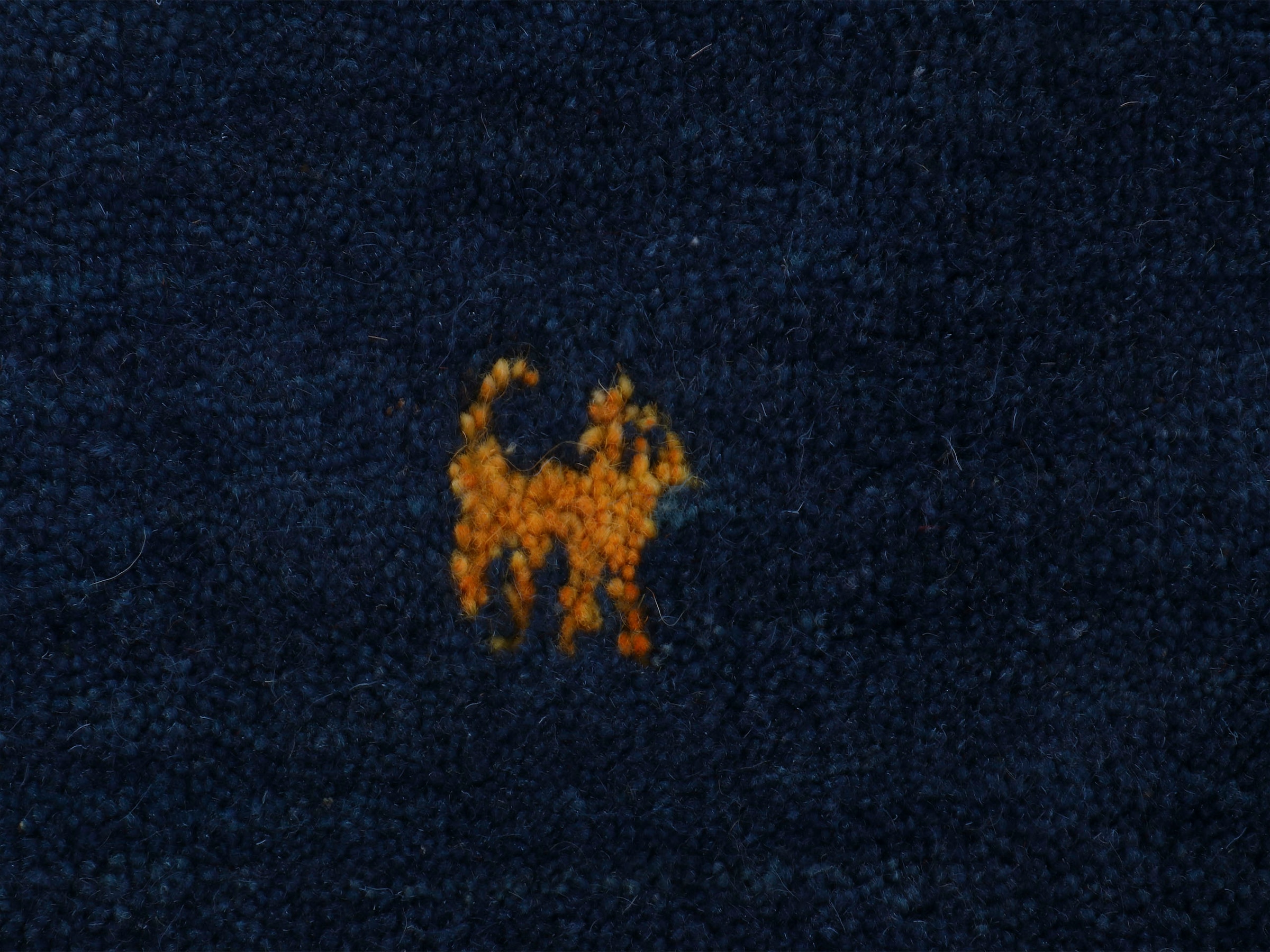 carpetfine Wollteppich »Gabbeh Uni«, rund, 15 mm Höhe, reine Wolle handgewebt, Gabbeh Tiermotiv warmes Raumklima viele Grössen