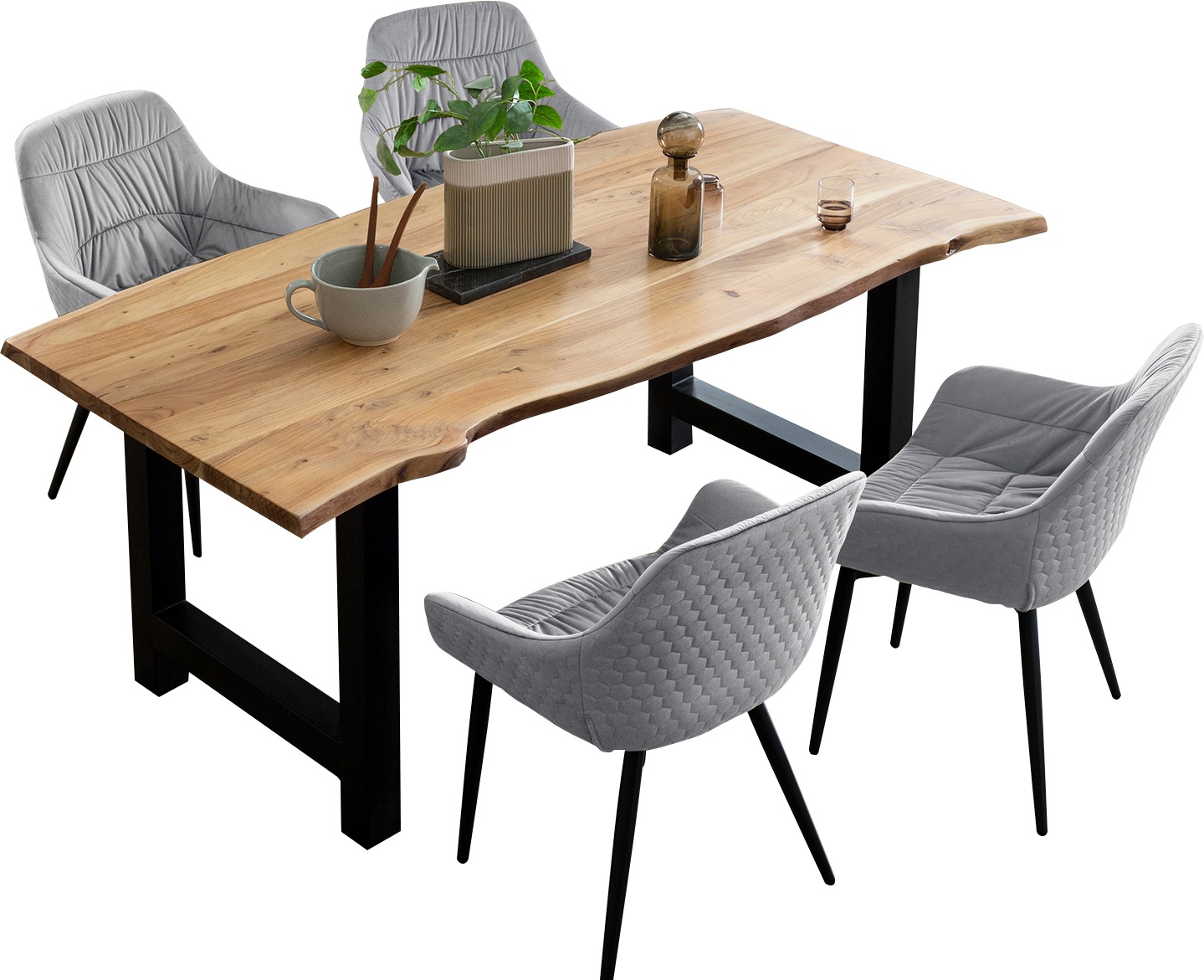 SalesFever Essgruppe, (Set, 5 tlg.), Massivholz geölt und zweifach gewachst