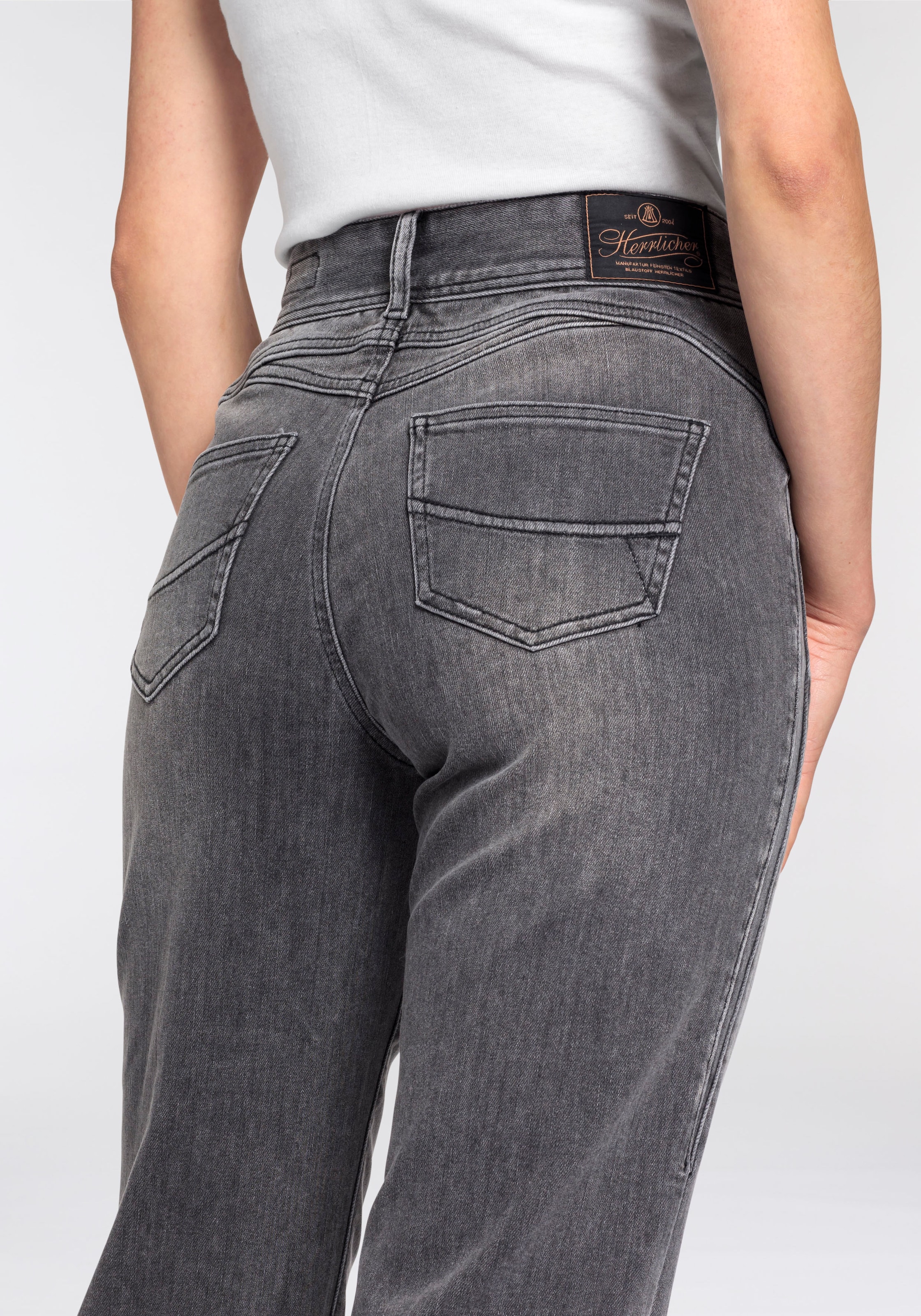 Herrlicher High-waist-Jeans »HI Tap Denim Black Light«