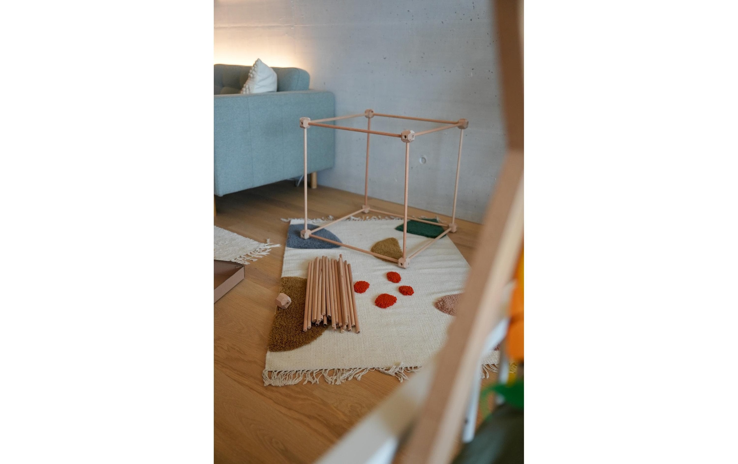 Konstruktions-Spielset »Hüttenheld gross 112 Teile«, Holzart: Buche (Schweiz)