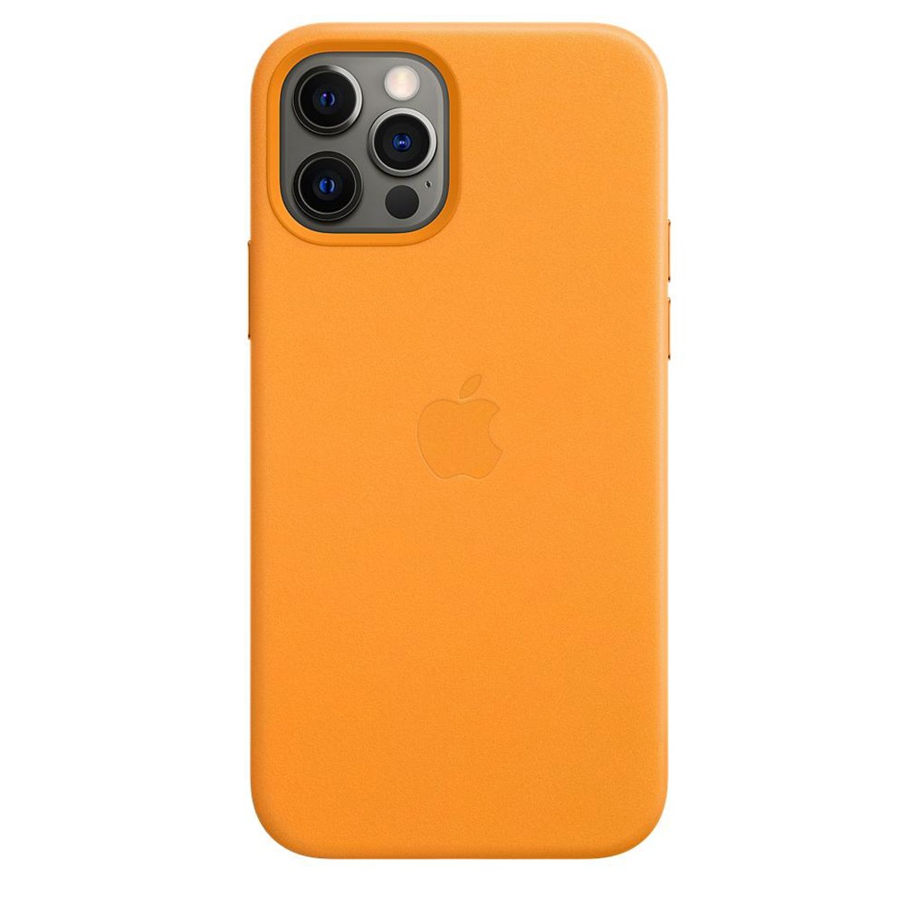 Apple Smartphone-Hülle »Apple iPhone 12/12 Pro Leder Case Mag Yello«, MHKC3ZM/A