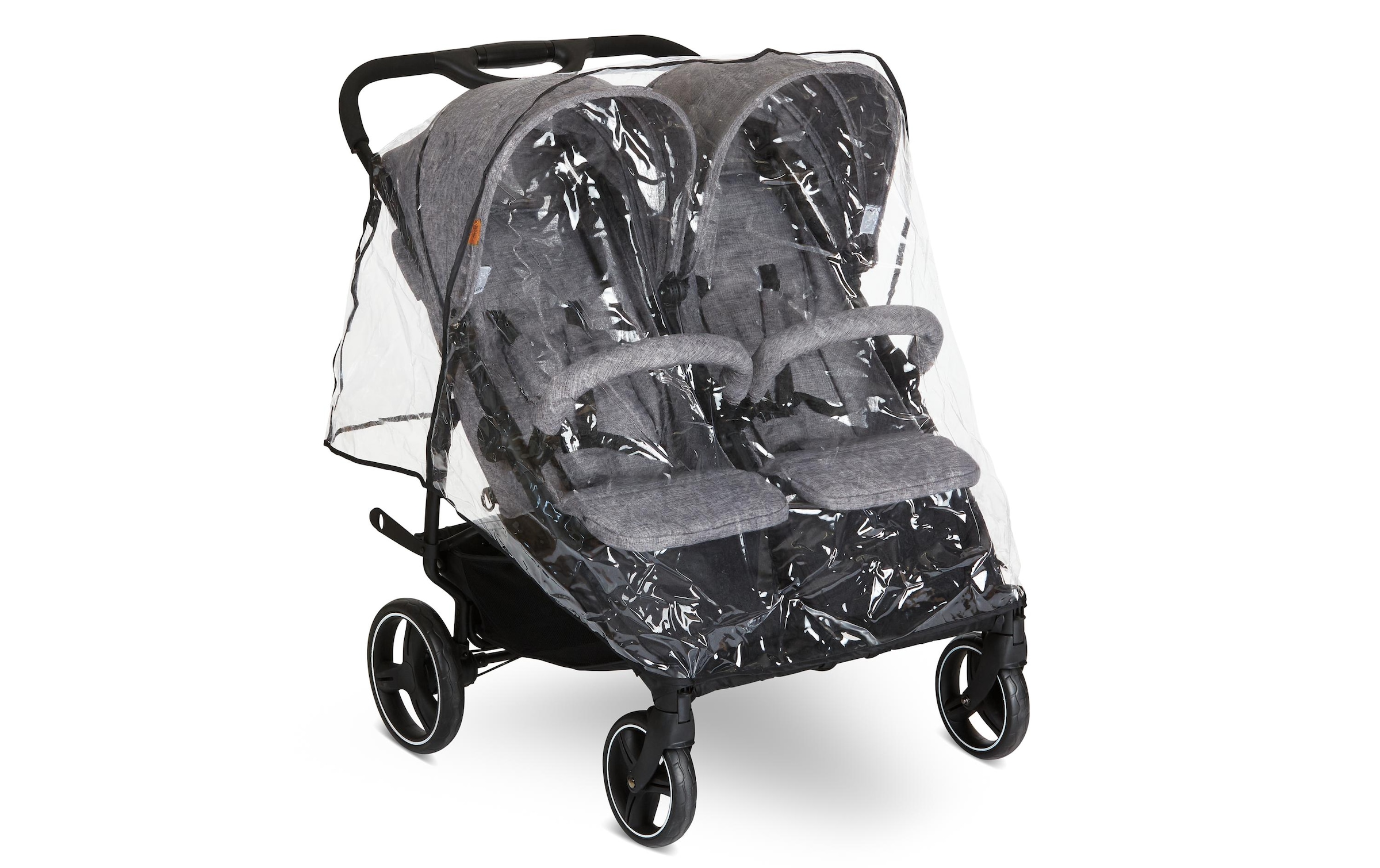 Geschwisterwagen »circle by ABC Design Twin Woven Graphite«, 44 kg