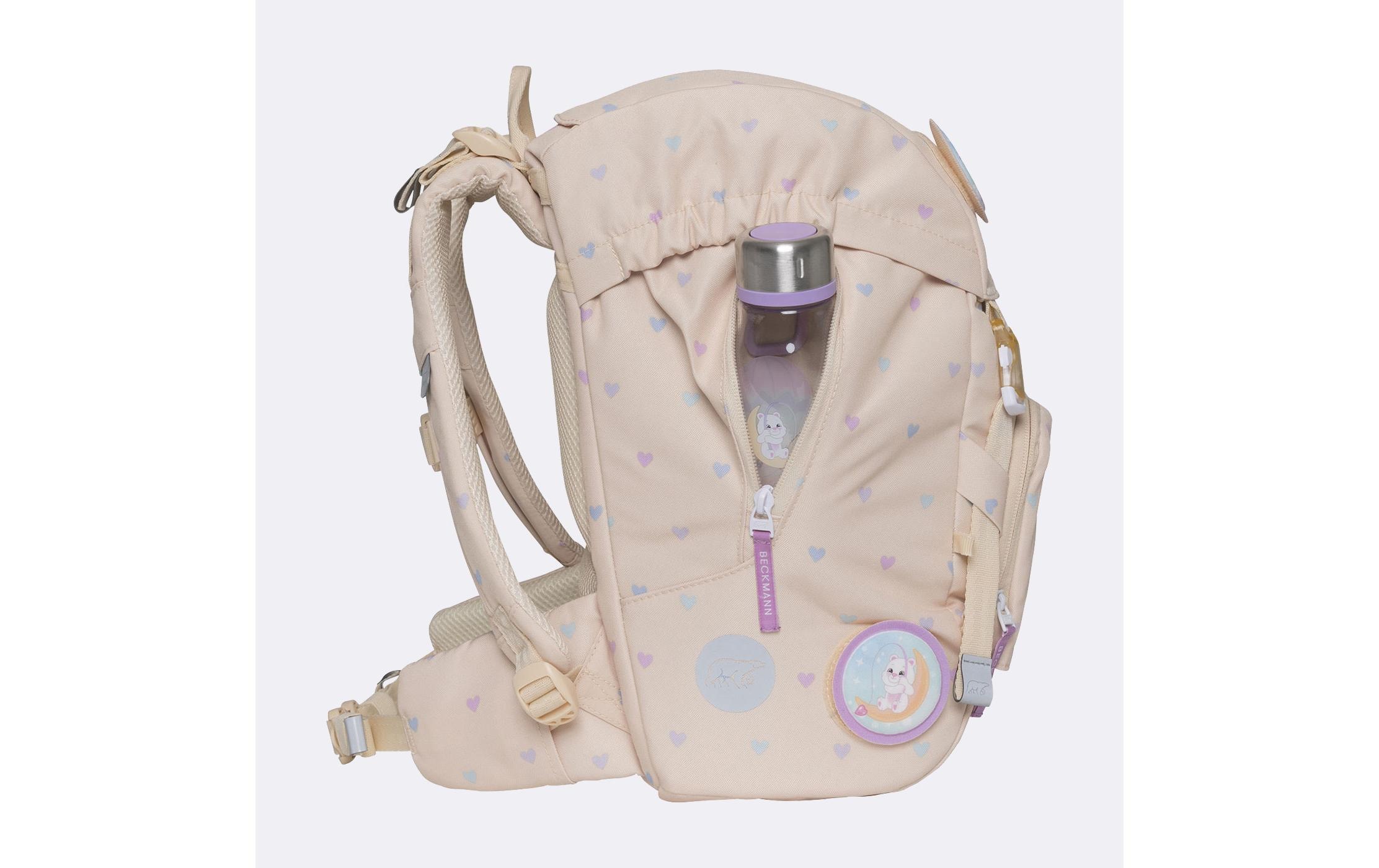 Beckmann Schulrucksack »Classic Yellow Heart 6-teilig«, Reflektoren