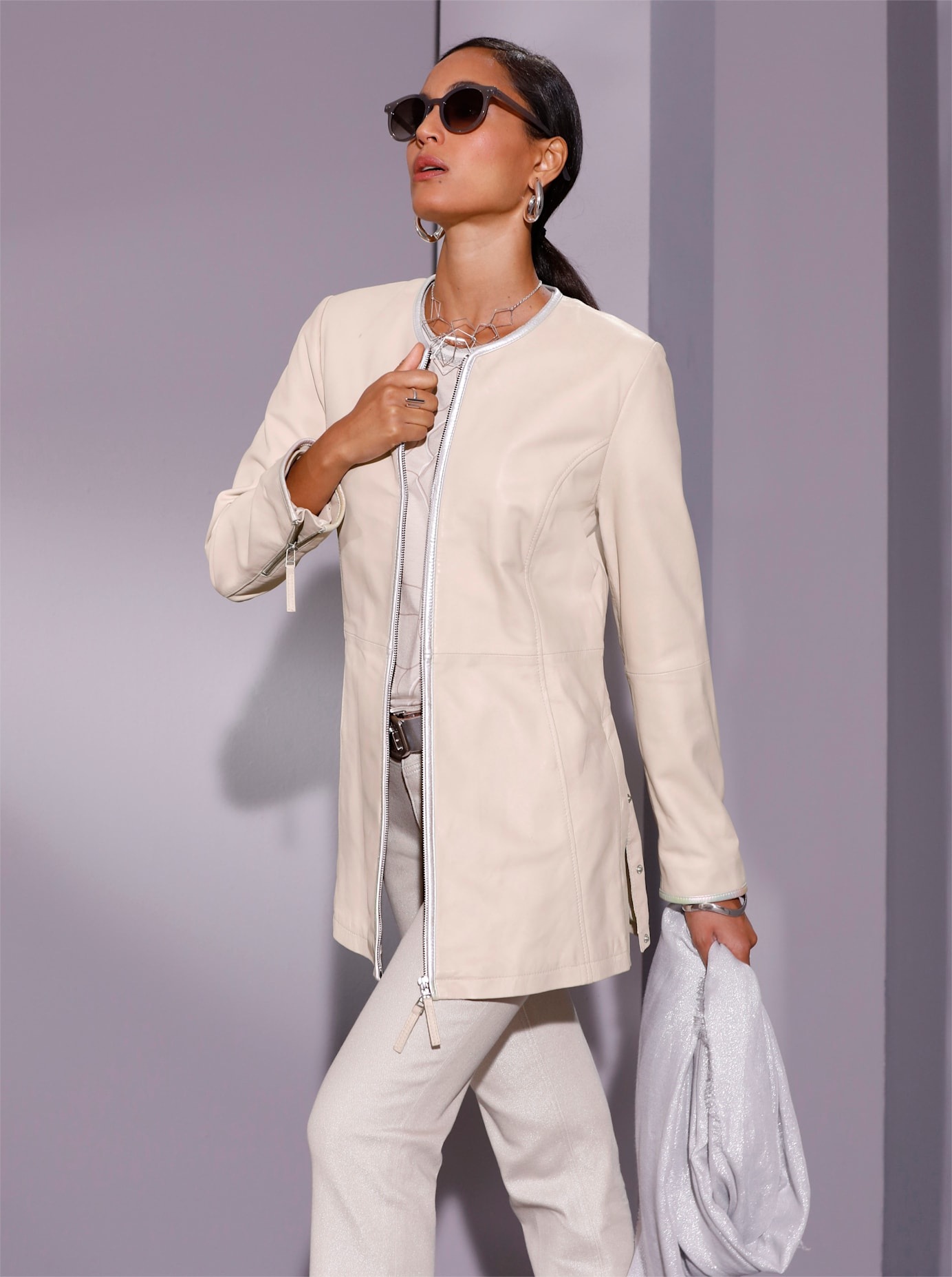 Mainpol Lederblazer »Lammnappa-Lederblazer«