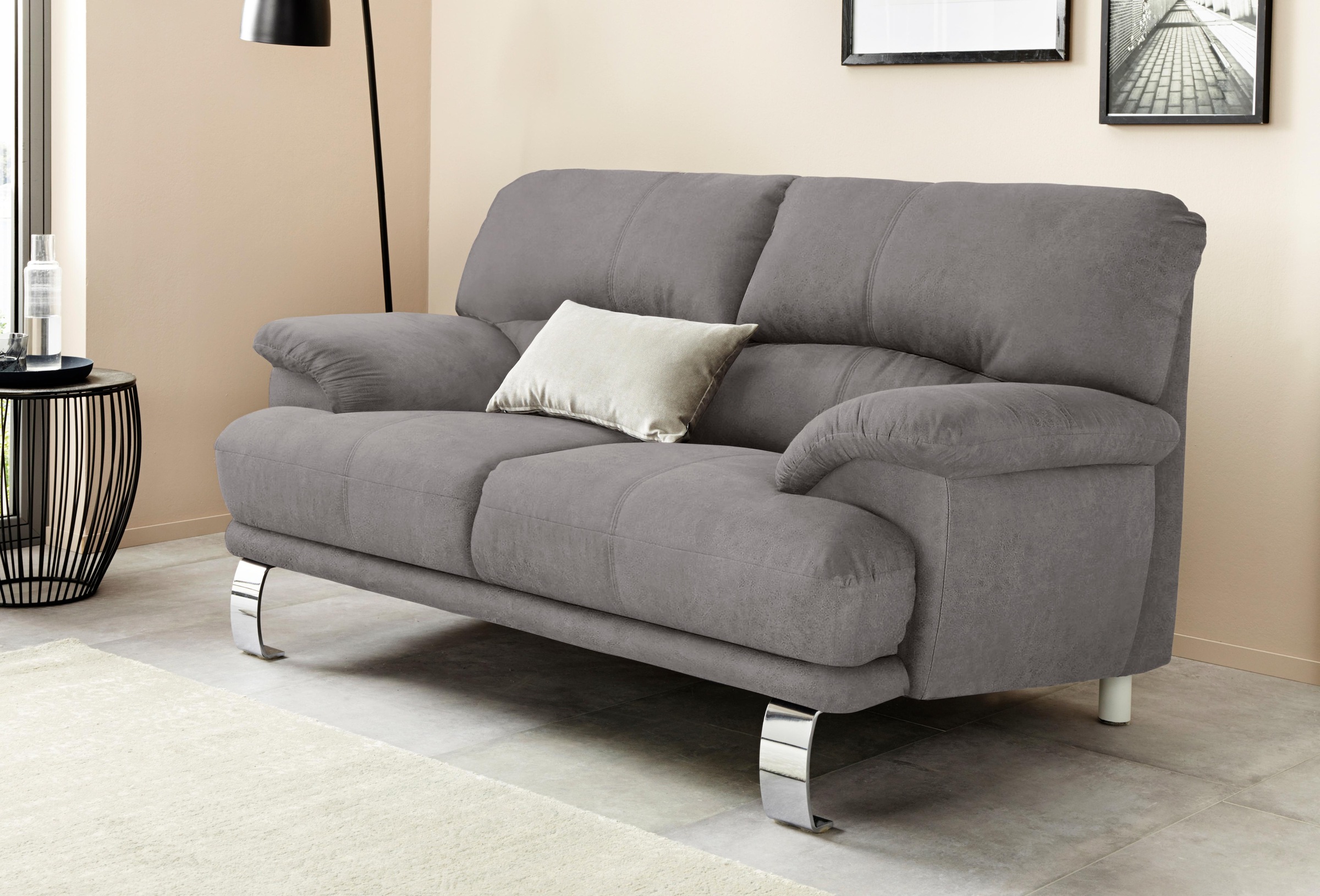 TRENDMANUFAKTUR 2-Sitzer »Cecilia II, mit italienischem Design, tollen Details«, und tollem Sitzkomfort