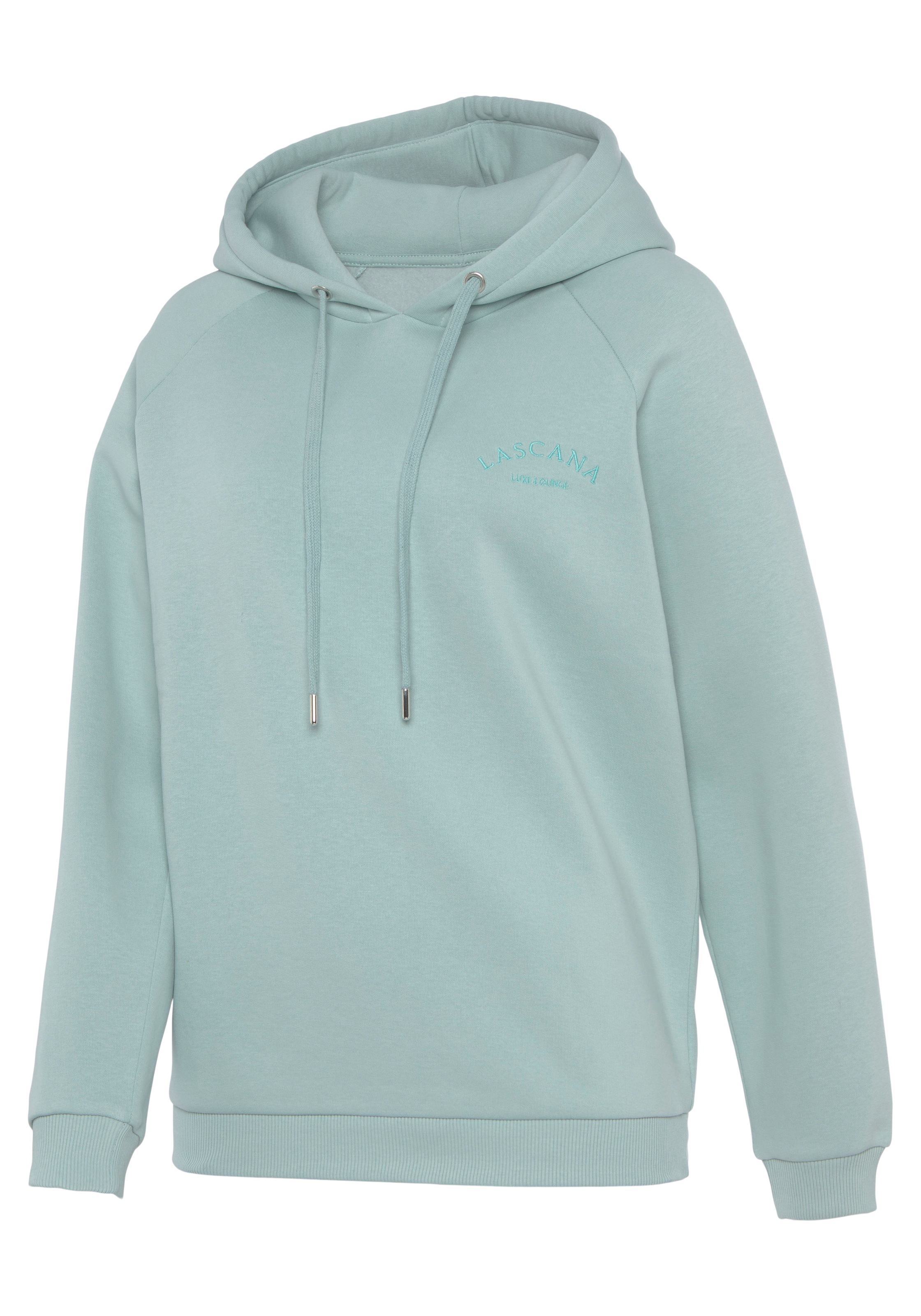 LASCANA Kapuzensweatshirt, mit Logostickerei, Loungewear