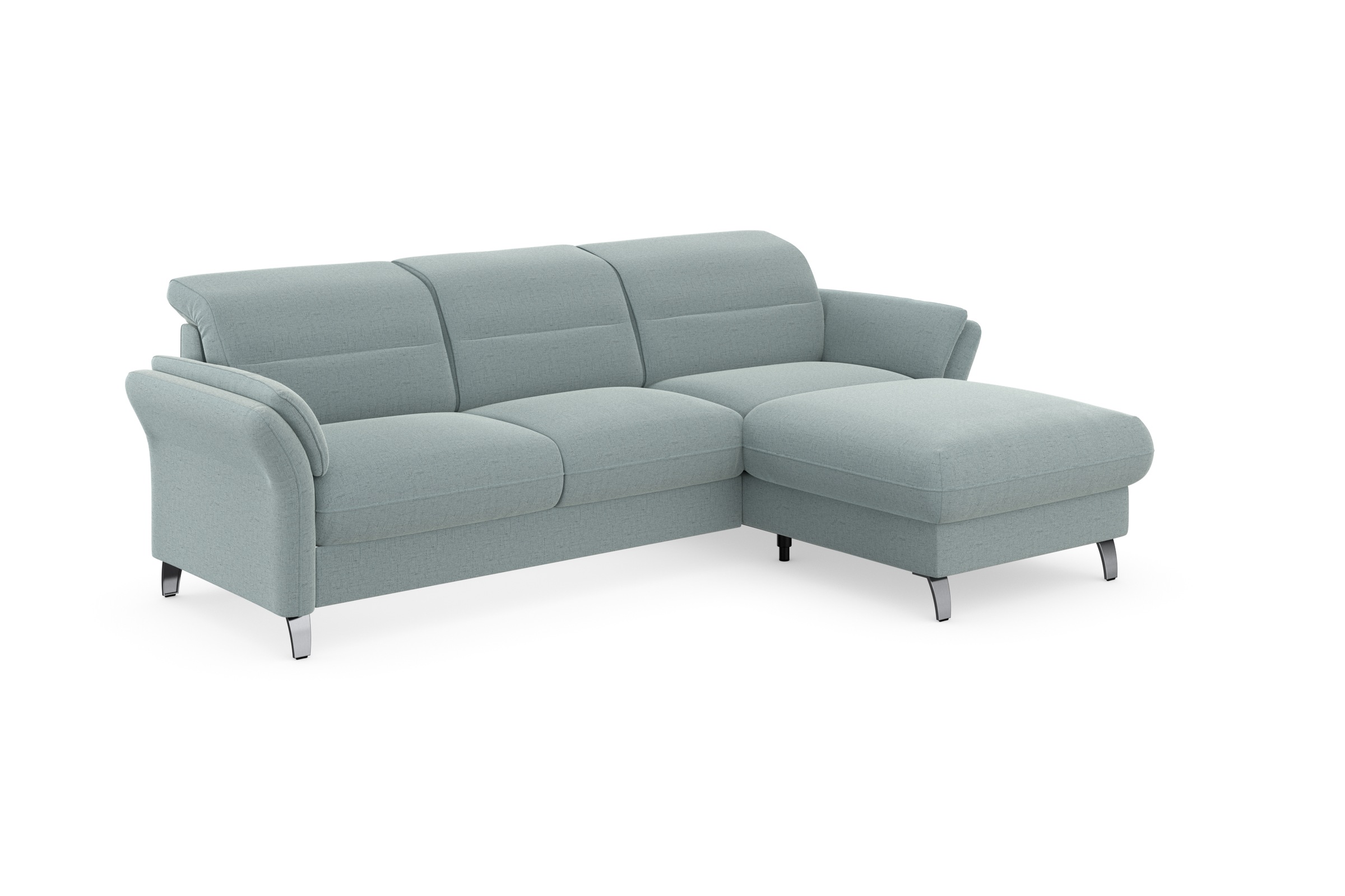 sit&more Ecksofa »Grenoble L-Form mit Federkern«, wahlweise mit Bettfunktion, Bettkasten, Arm- und Kopfteilverstellung