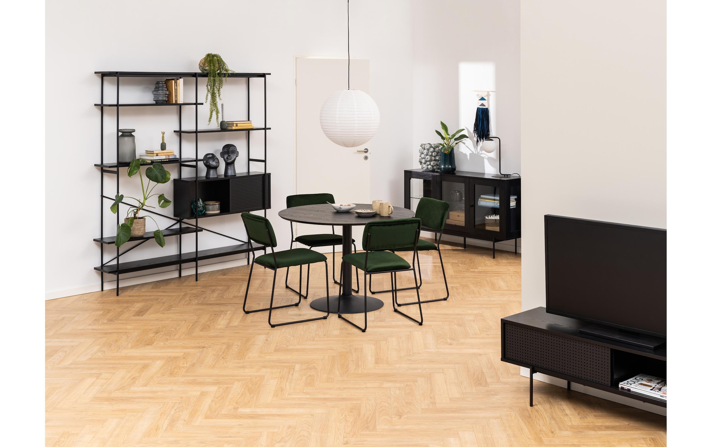AC Design Konsolentisch »Angus 140 x 40 x 44.5 cm, Schwarz«
