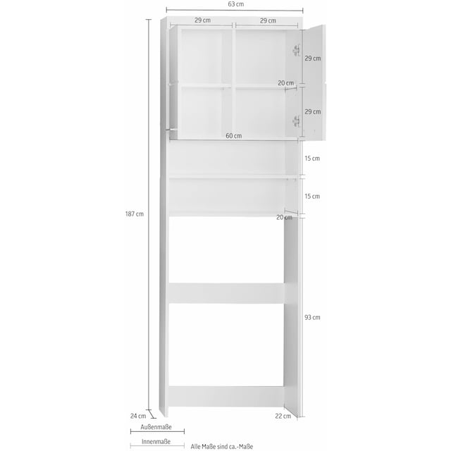 ❤ INOSIGN Waschmaschinenumbauschrank »Avena«, Höhe 187 cm, Nische für Waschmaschinen  60 cm Breite kaufen im Jelmoli-Online Shop