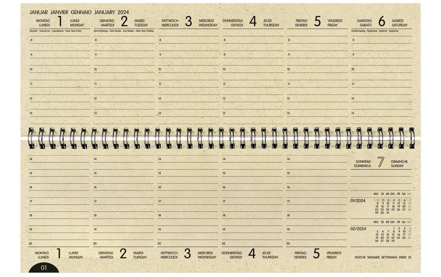Buchkalender »Tisch-Querkalender Gra«