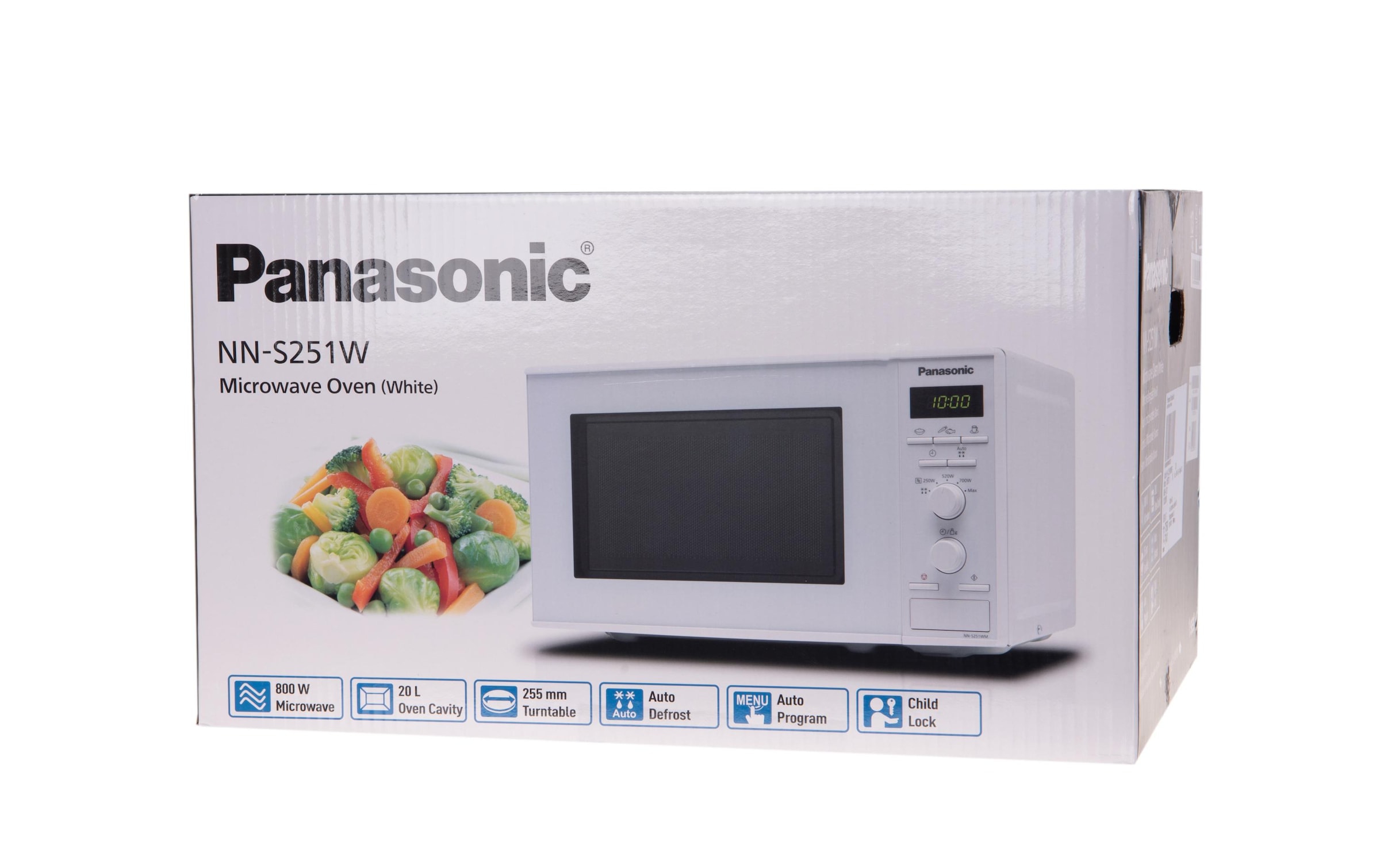 Panasonic Mikrowelle »NNS251WMWPG, Weiss«, 800 W