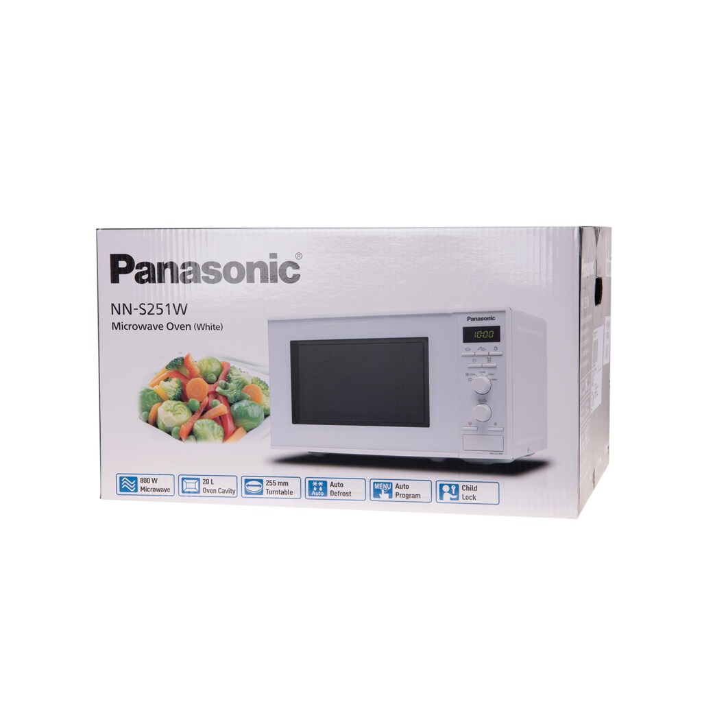 Panasonic Mikrowelle »NNS251WMWPG, Weiss«, 800 W