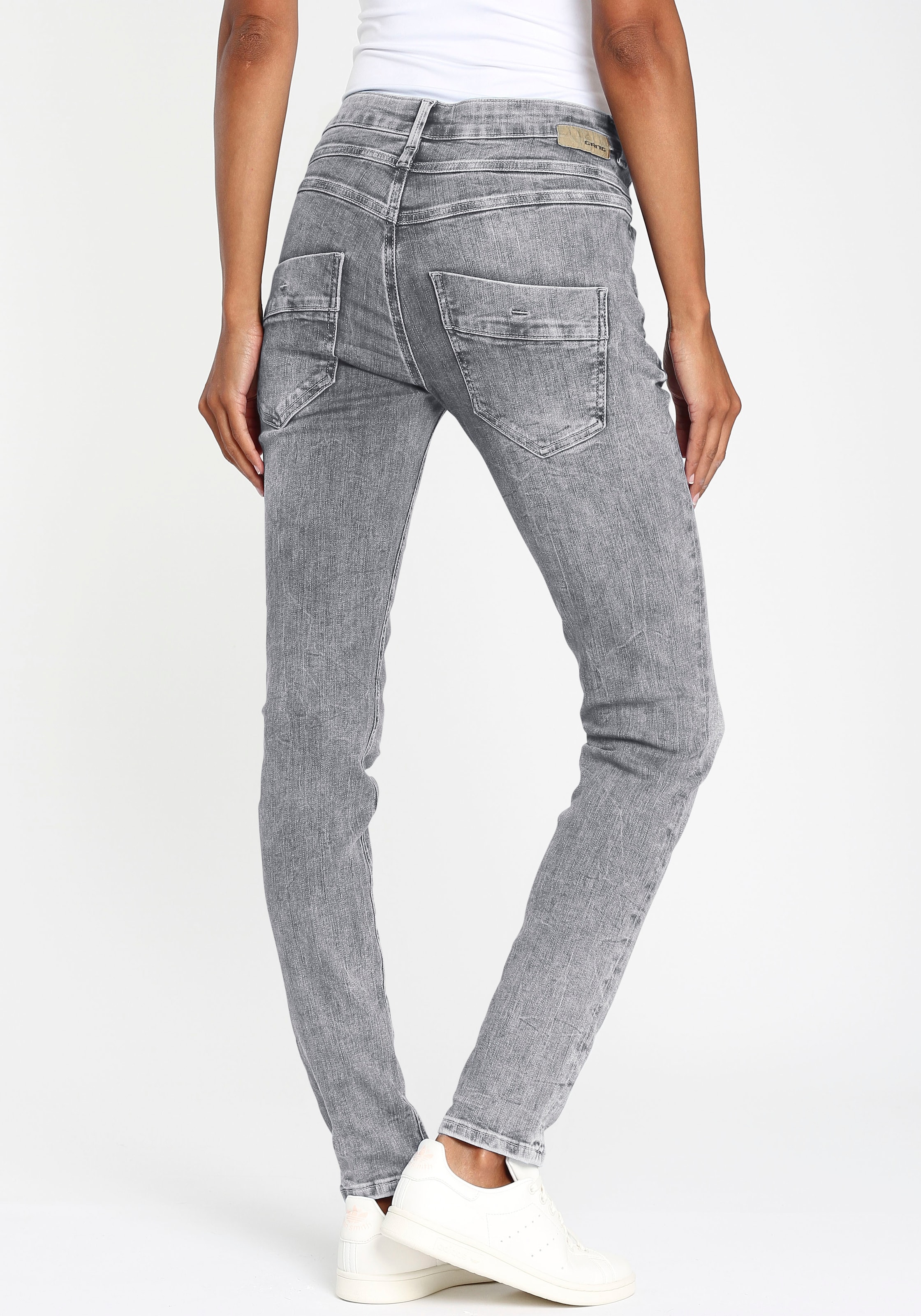 GANG Slim-fit-Jeans »94CARLI«, mit offener Knopfleiste