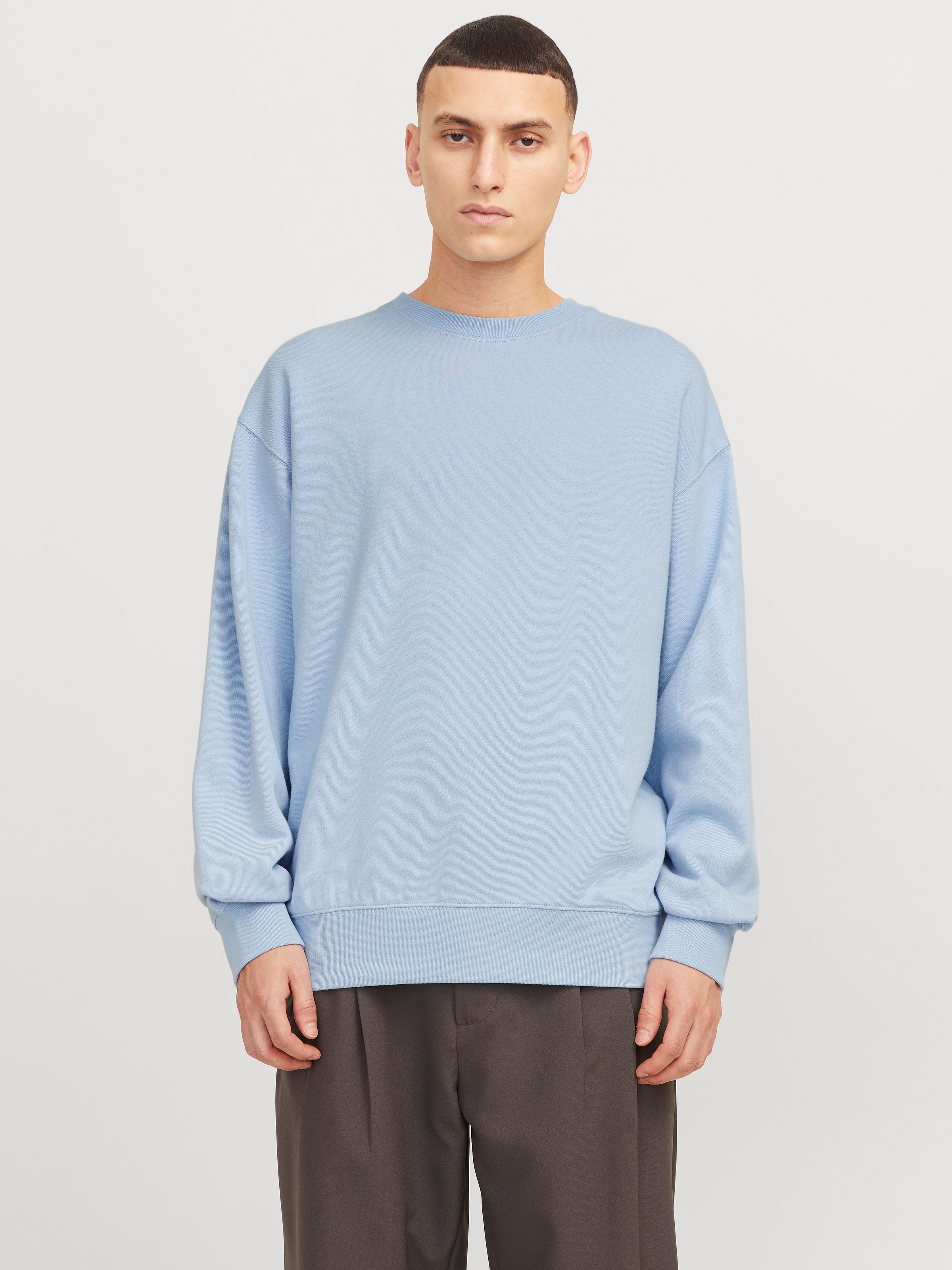 Jack & Jones Sweatshirt »JJECHARGE SWEAT CREW NECK NOOS«, mit Rippbündchen