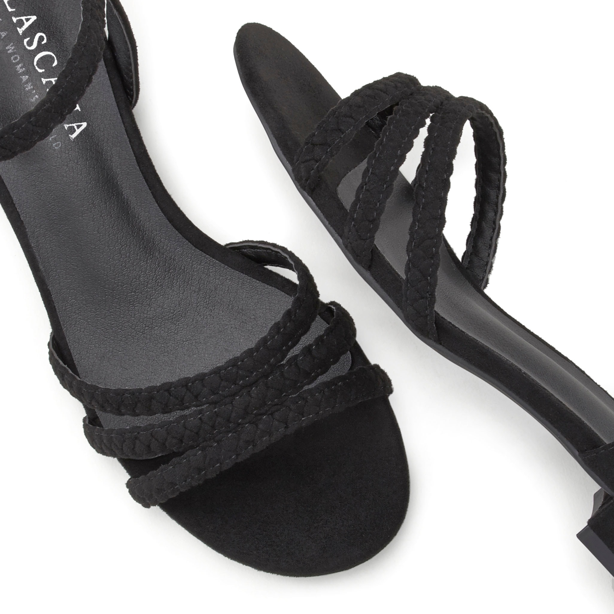 LASCANA Sandale »Sommerschuh«, Sandalette, Sommerschuh mit geflochtenen Riemchen VEGAN