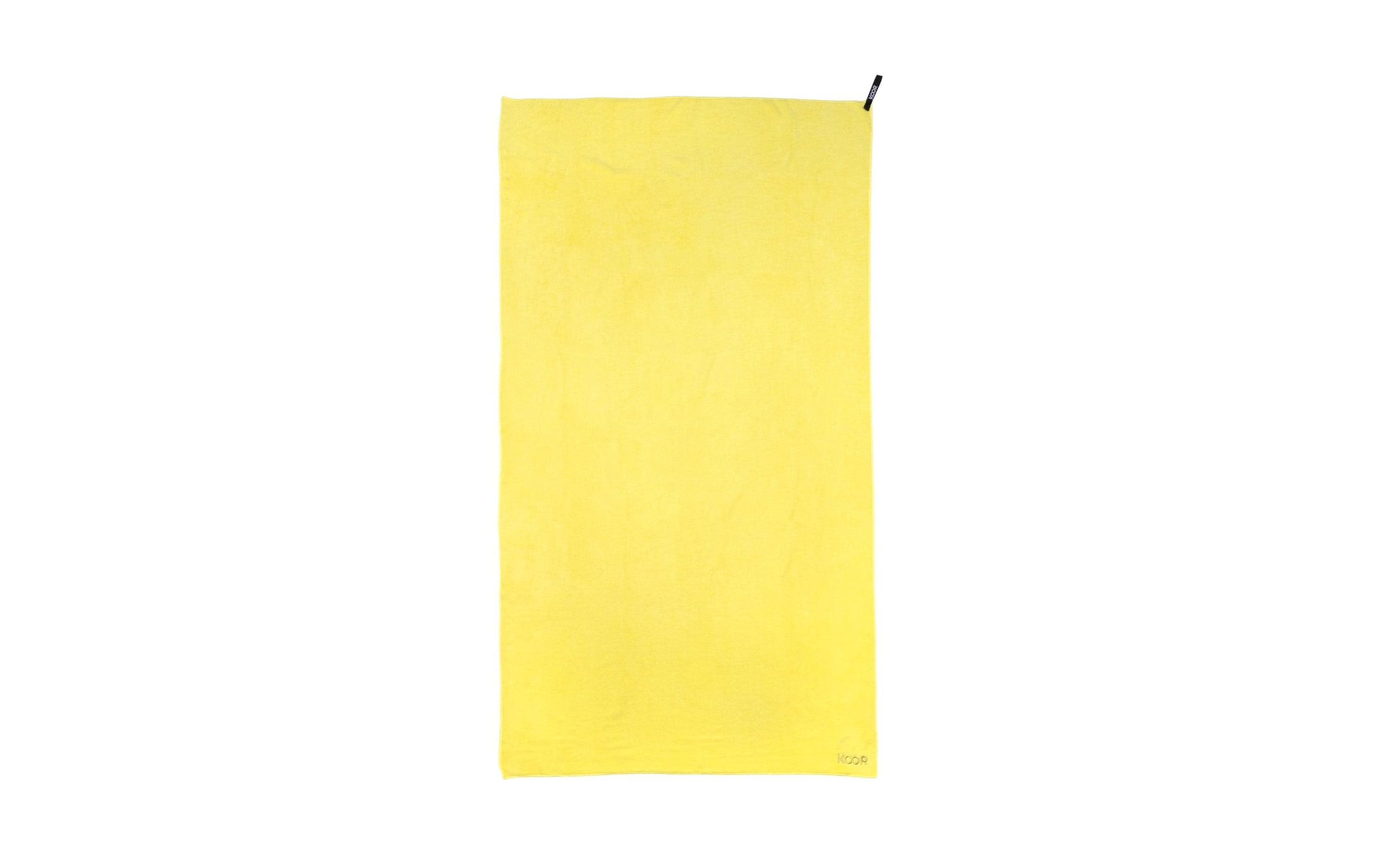 KOOR Badetuch »Badetuch soft yellow XL«, (1 St.)