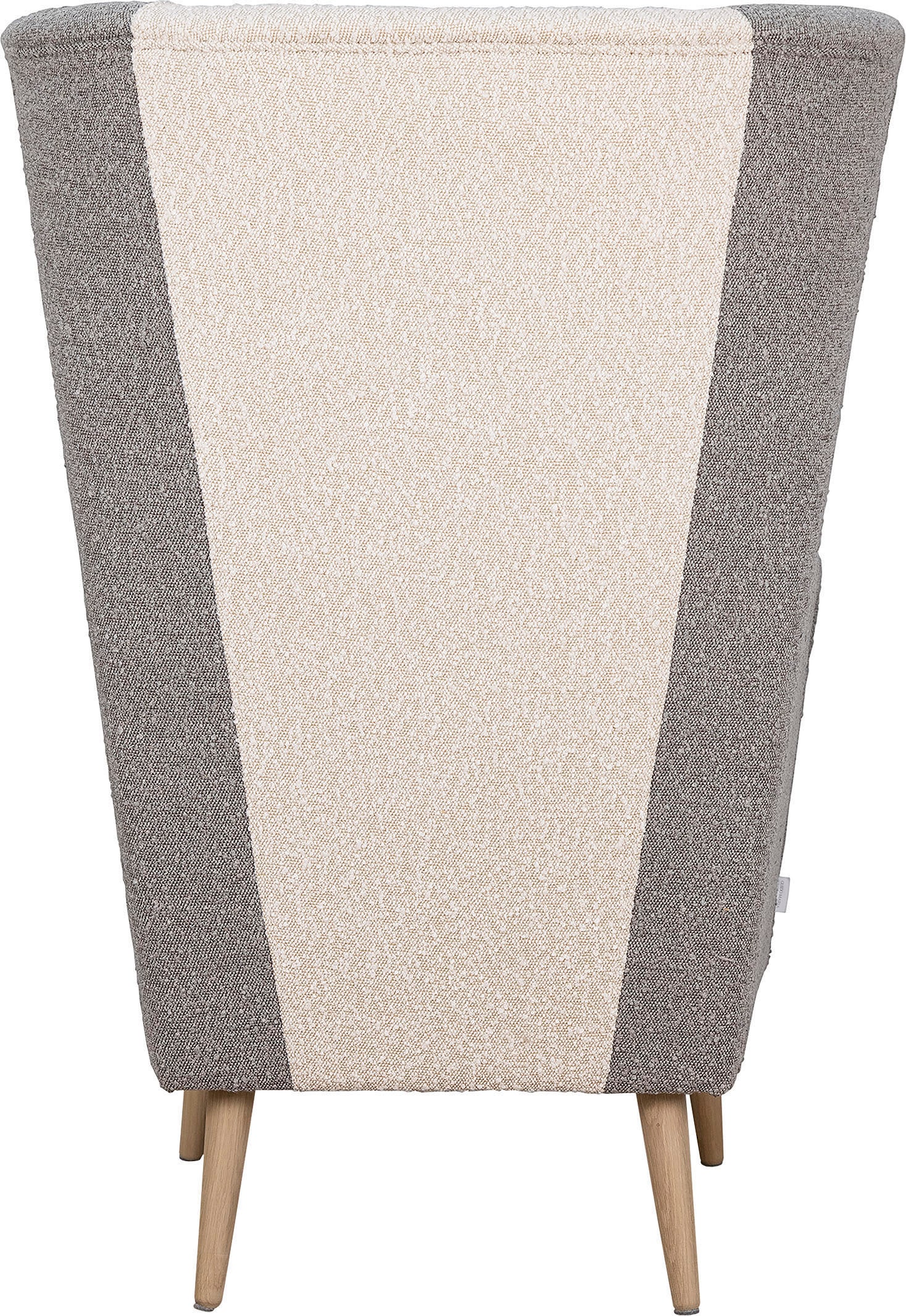Guido Maria Kretschmer Home&Living Sessel »Salla Bezug Bouclé oder Struktur fein, Ohrensessel«, wahlweise mit oder ohne Hocker; grosser Sessel: Masse B/T/H: 78/94/118cm