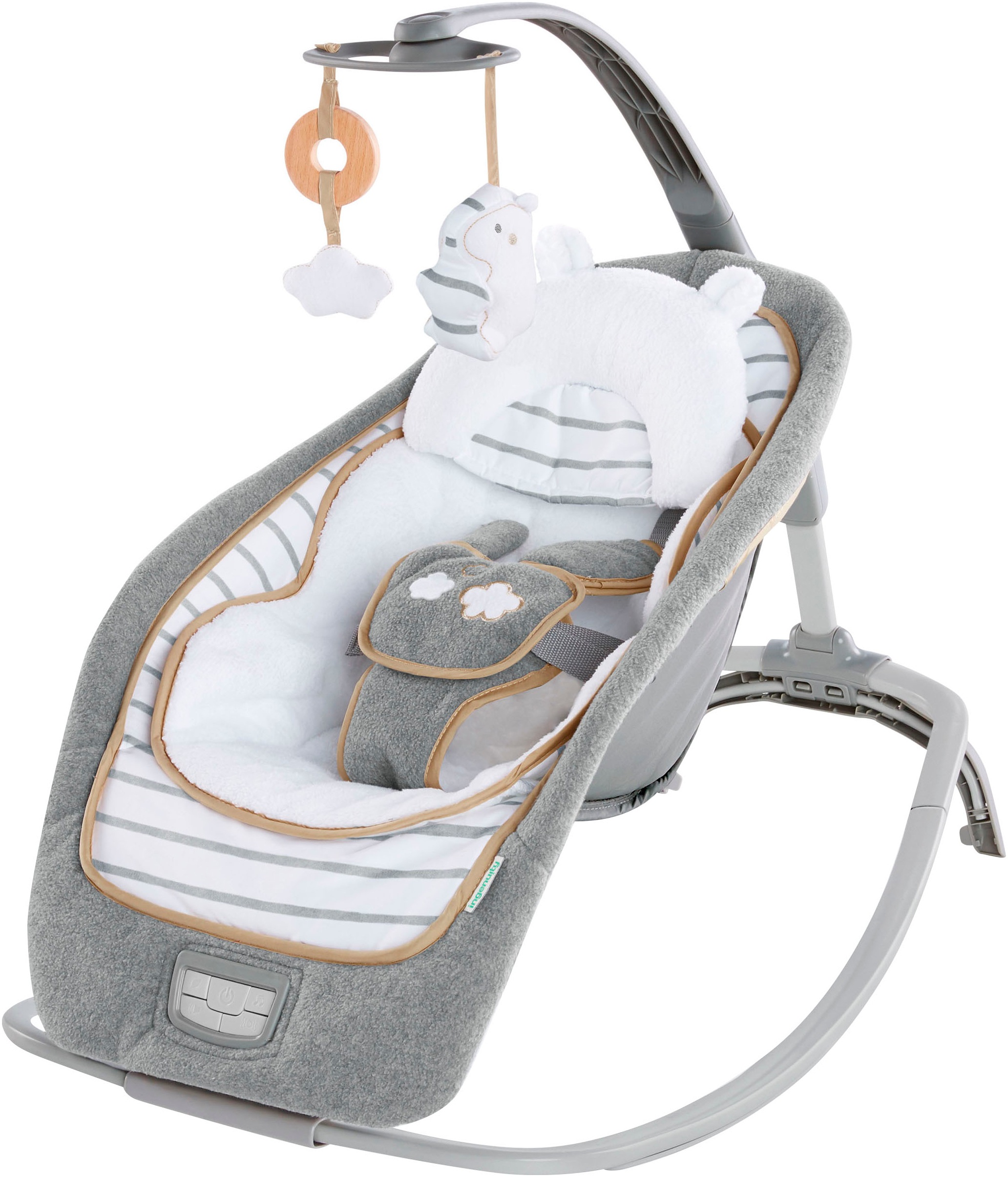 ingenuity Babywippe »Rocking Seat - Bella Teddy« mit Sound-Effekt