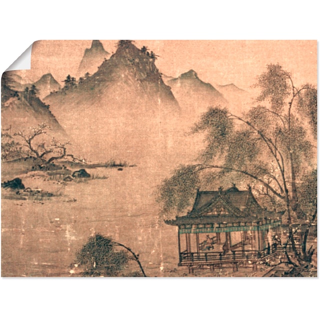 Artland Wandbild »Balustrade an der Wasserseite«, Asien, (1 St.), als  Leinwandbild, Poster in verschied. Grössen online bestellen |  Jelmoli-Versand