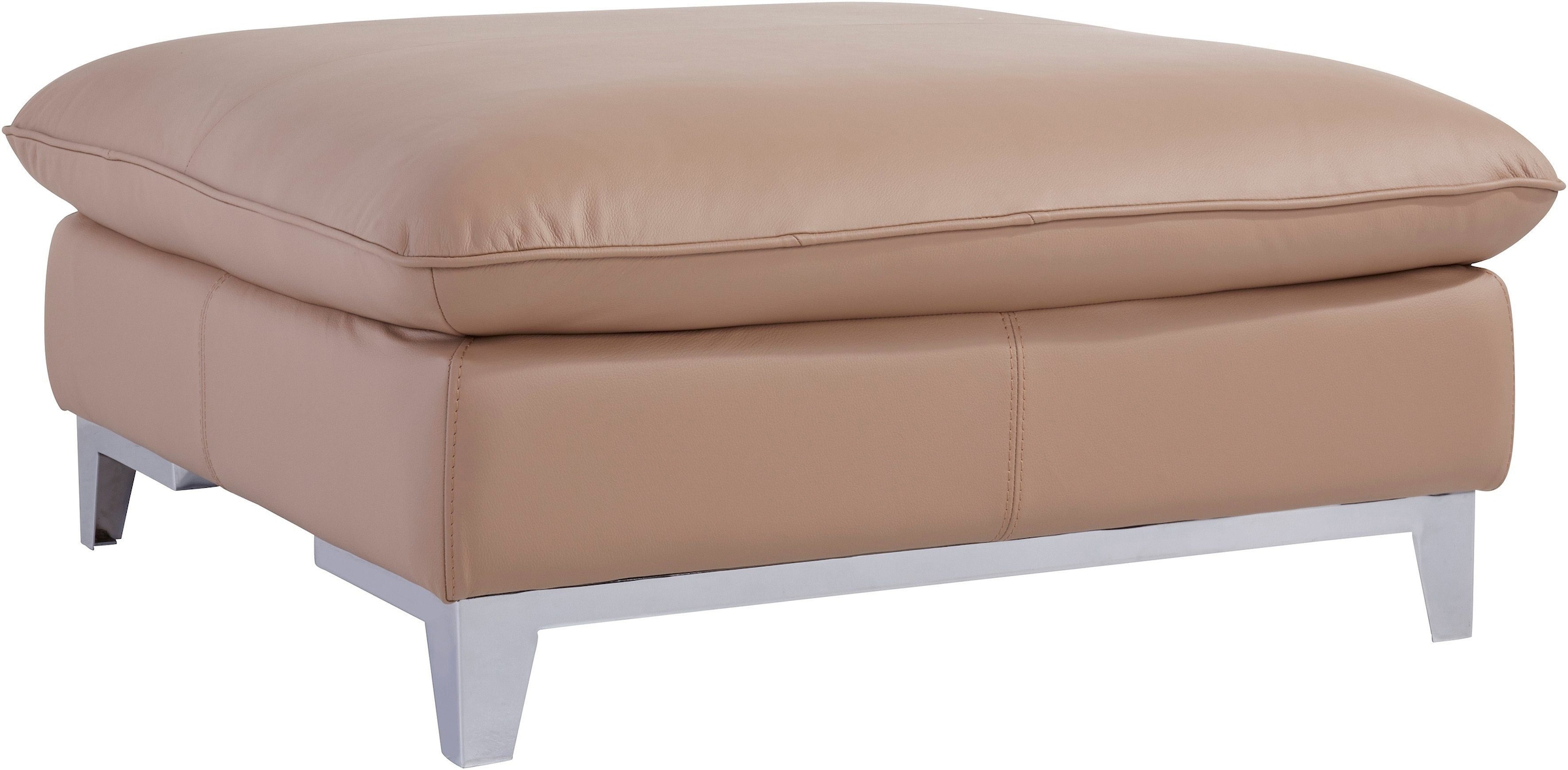 COTTA Polstergarnitur »Teresa«, (Set), Set bestehend aus: 2-Sitzer mit Kopfteilverstellung & Hocker