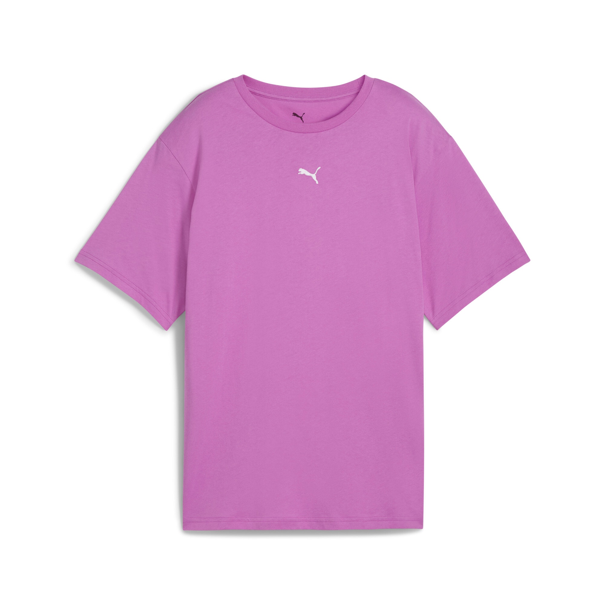 PUMA T-Shirt »ESS RELAXED TEE« Kurzarm, Rundhalsausschnitt, besticktes Cat Logo