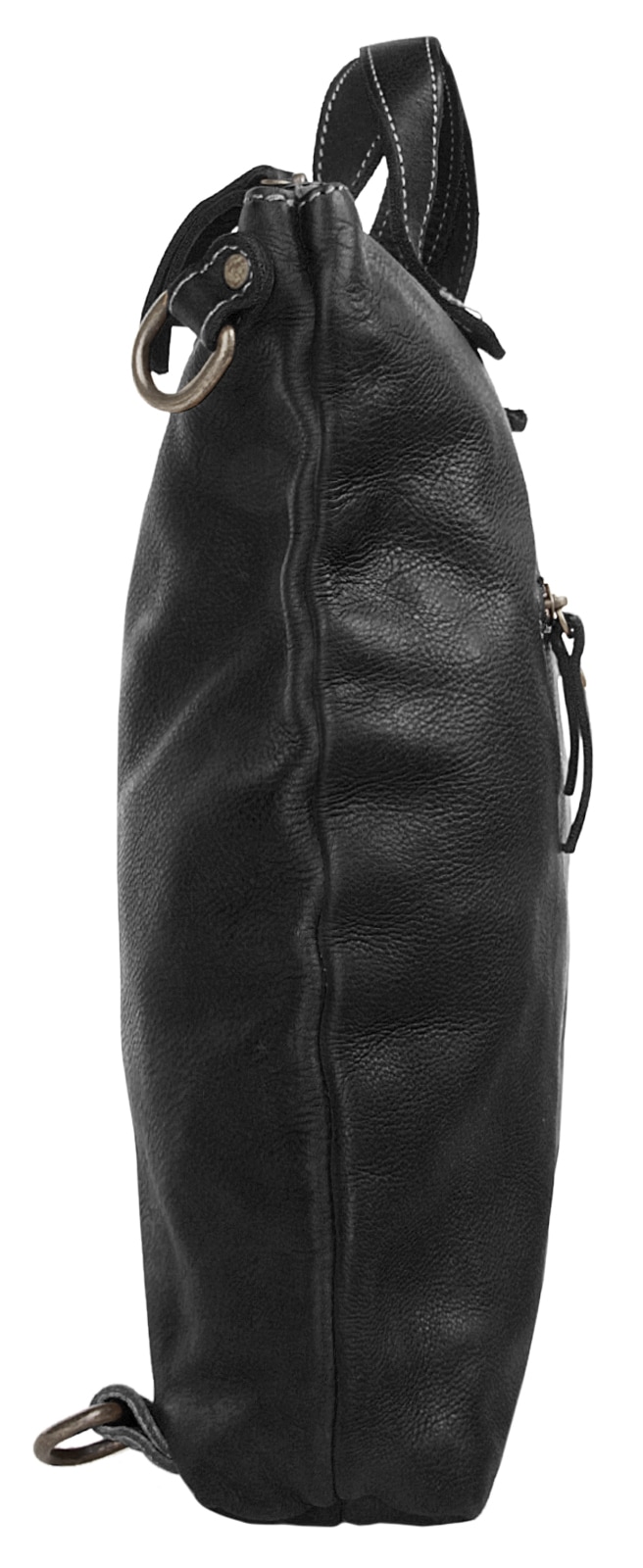 Cluty Umhängetasche, echt Leder, Made in Italy