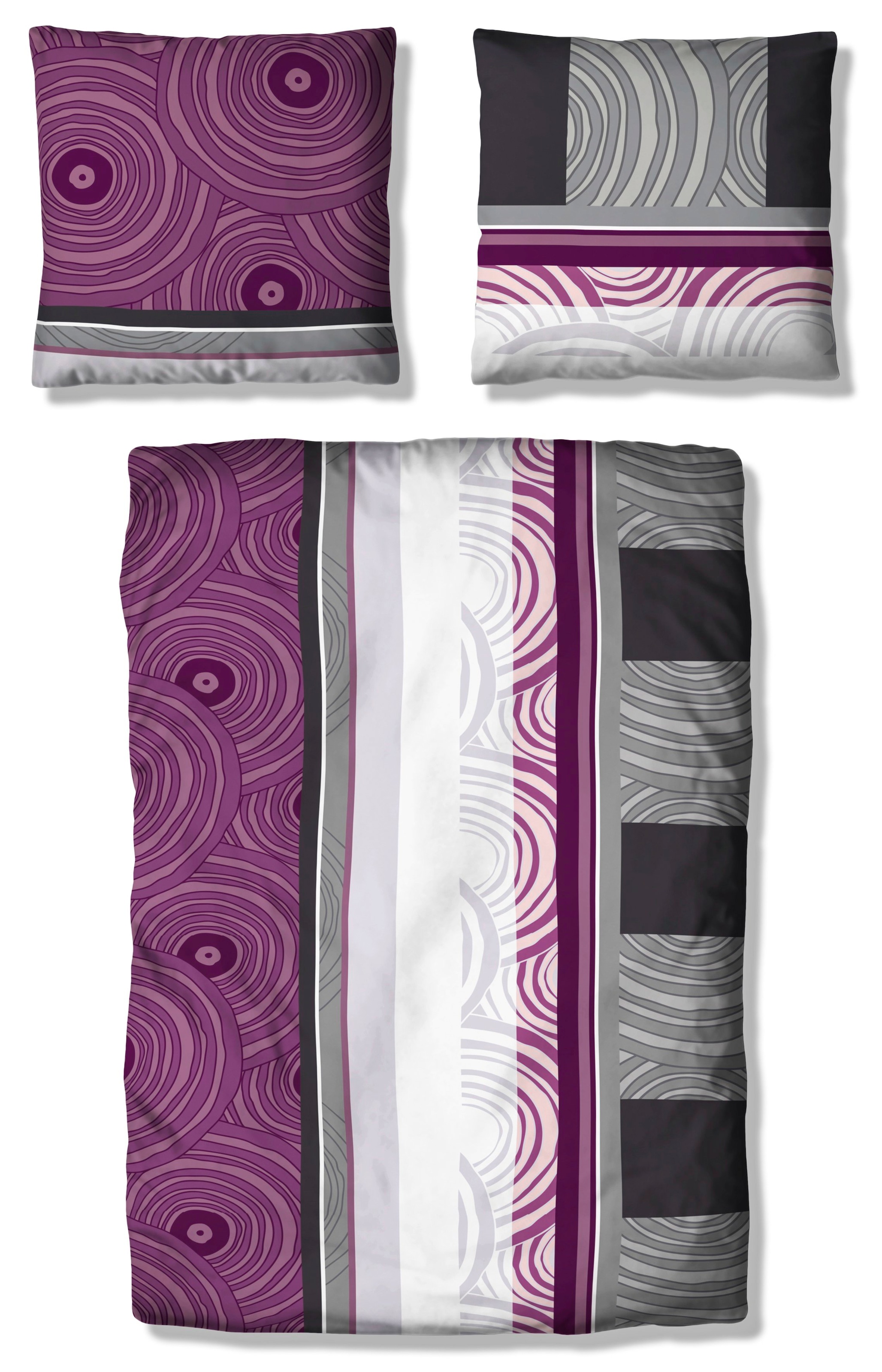 my home Bettwäsche »Delara in Gr. 135x200 oder 155x220 cm«, (2 tlg.), Bettwäsche mit... kaufen
