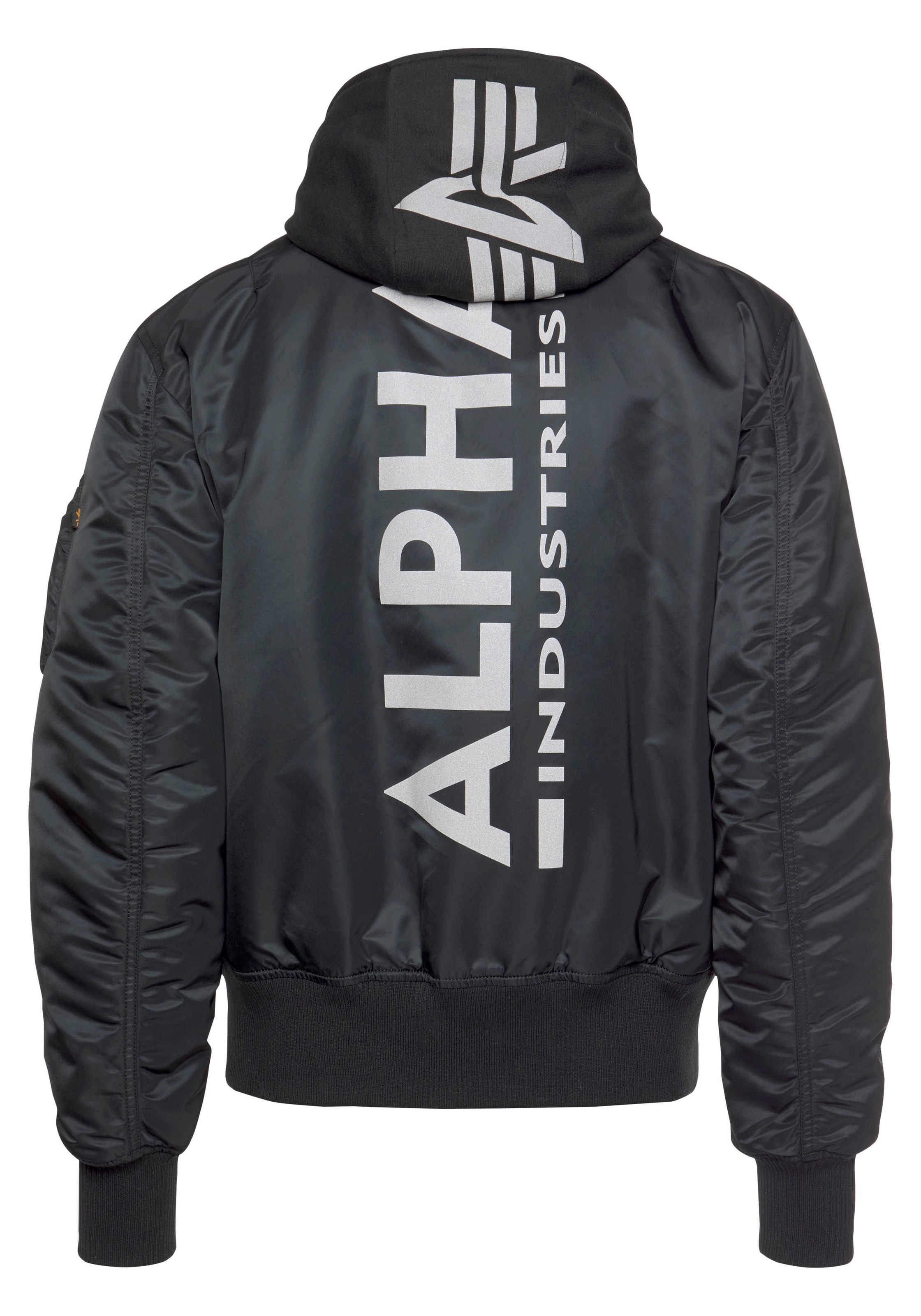 Alpha Industries Bomberjacke »MA-1 ZH Back Print«, mit Kapuze