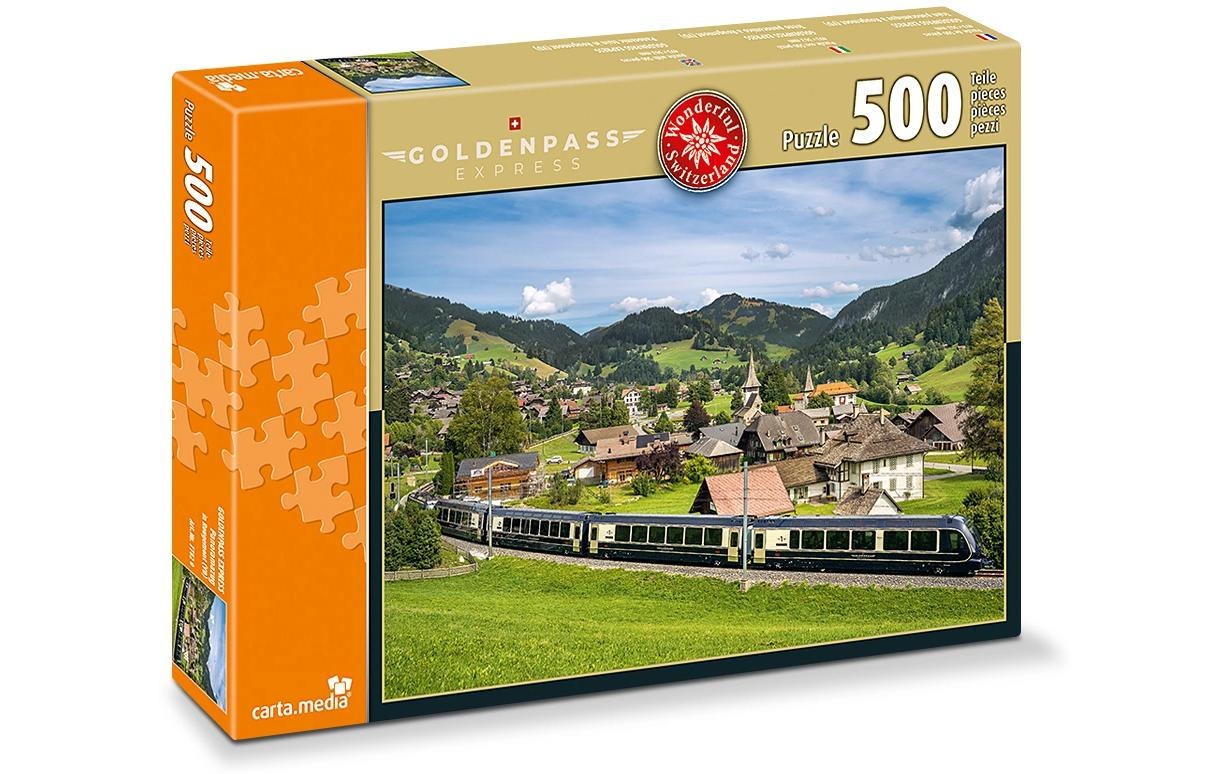 Puzzle »Carta.Media Goldenpass Express bei Rougemont«, (500 tlg.)