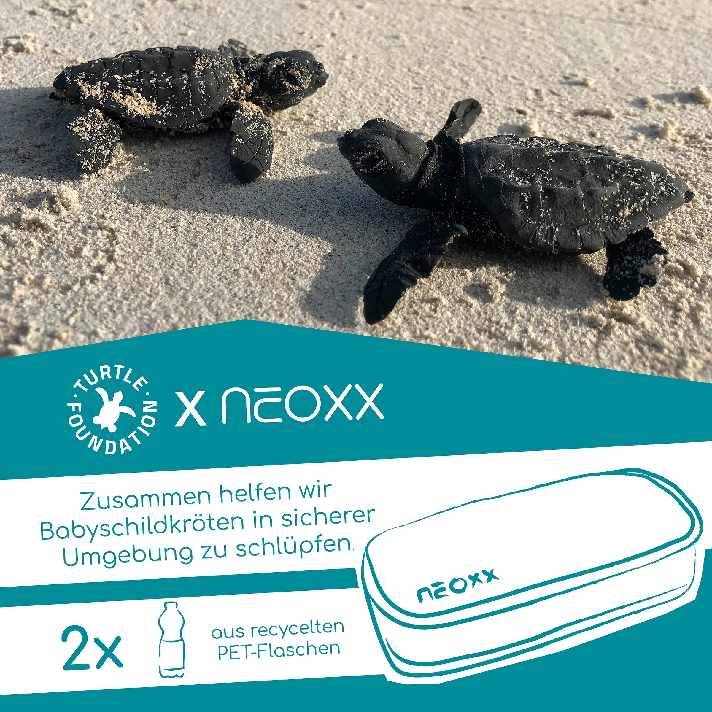 neoxx Schreibgeräteetui »Schlamperbox, Jump, Splash Black«, teilweise aus recyceltem Material