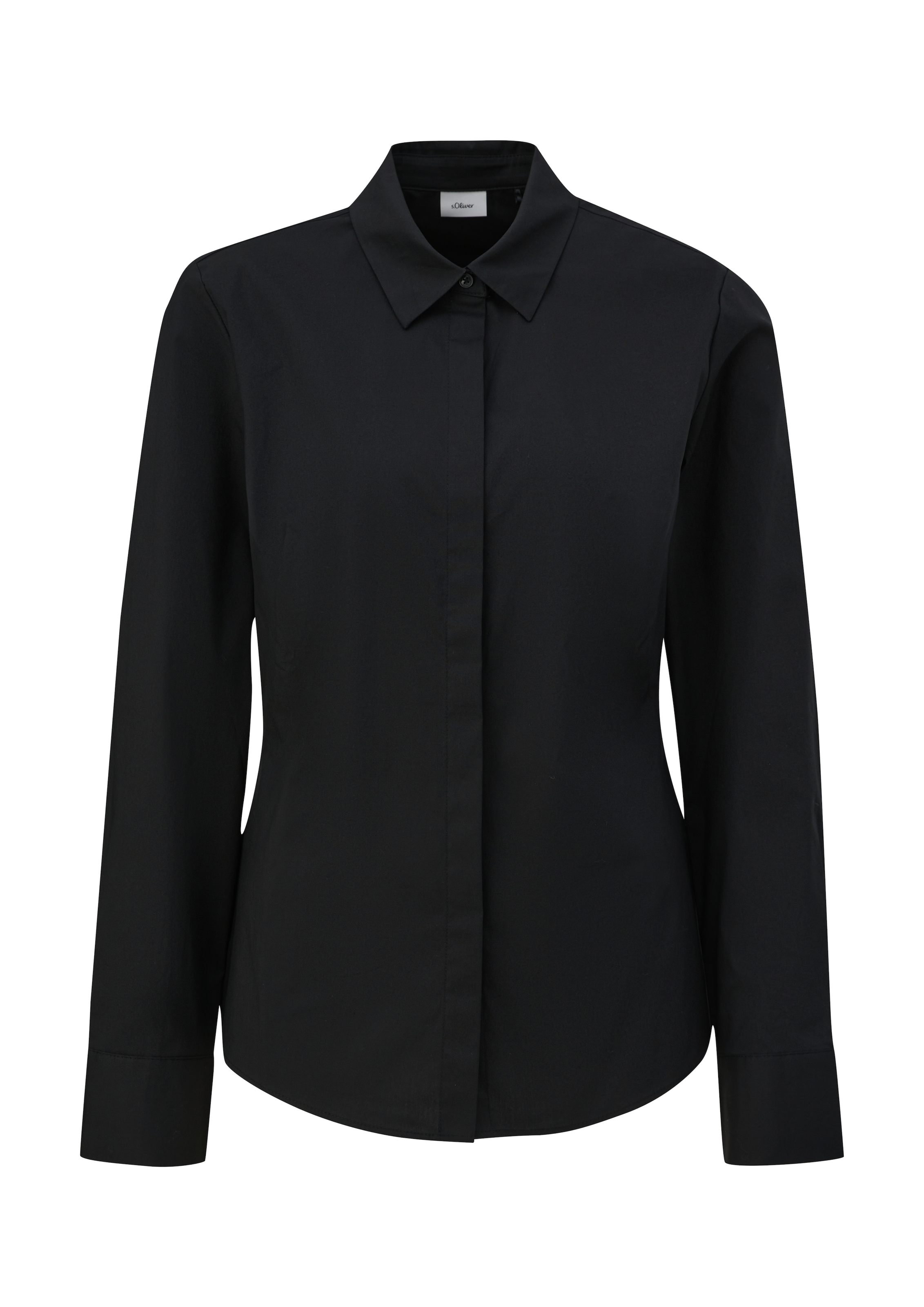 s.Oliver BLACK LABEL Klassische Bluse, mit verdeckter Knopfleiste