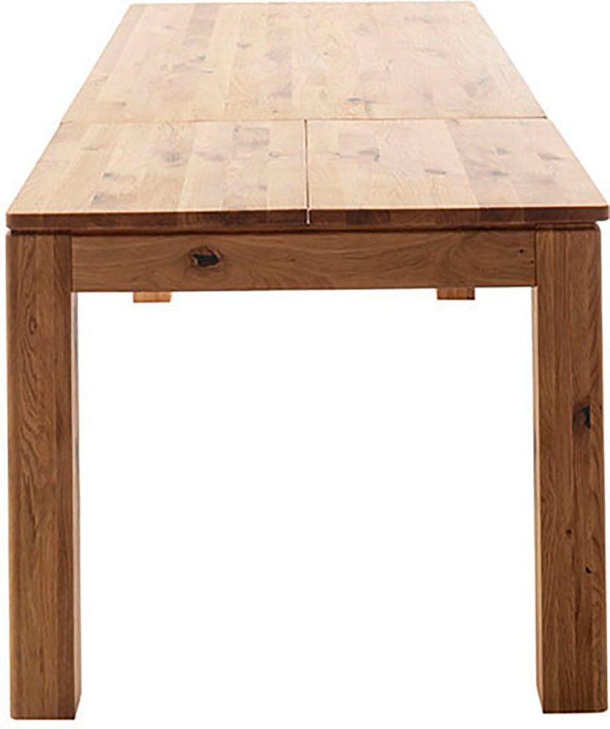 MCA furniture Esstisch »ETNA 4-Fuss Tisch«, (Einzelstück), Massivholz,durchgehende Lamelle,Stollenfuss 10x10cm,Tischplatte 2,5cm