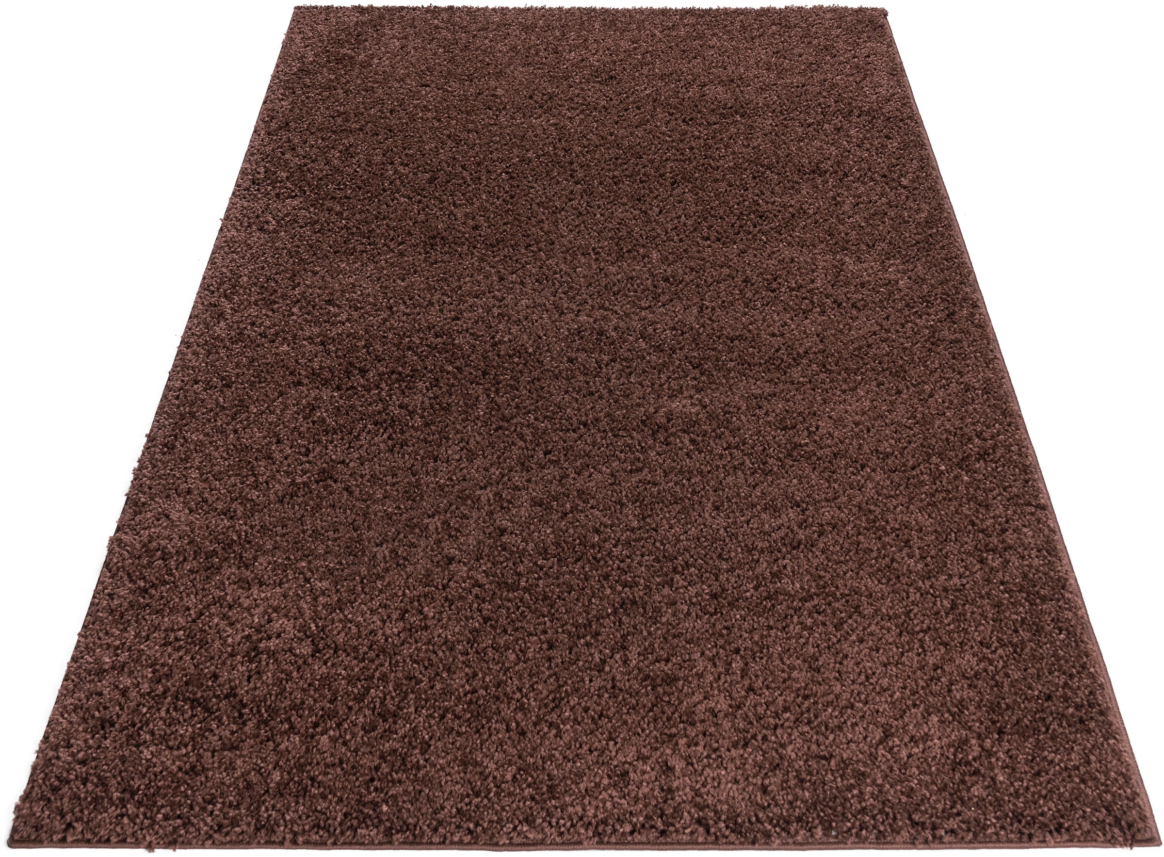 Home affaire Hochflor-Teppich »Viva«, rechteckig, 45 mm Höhe, Uni Farben, einfarbig, besonders weich und kuschelig