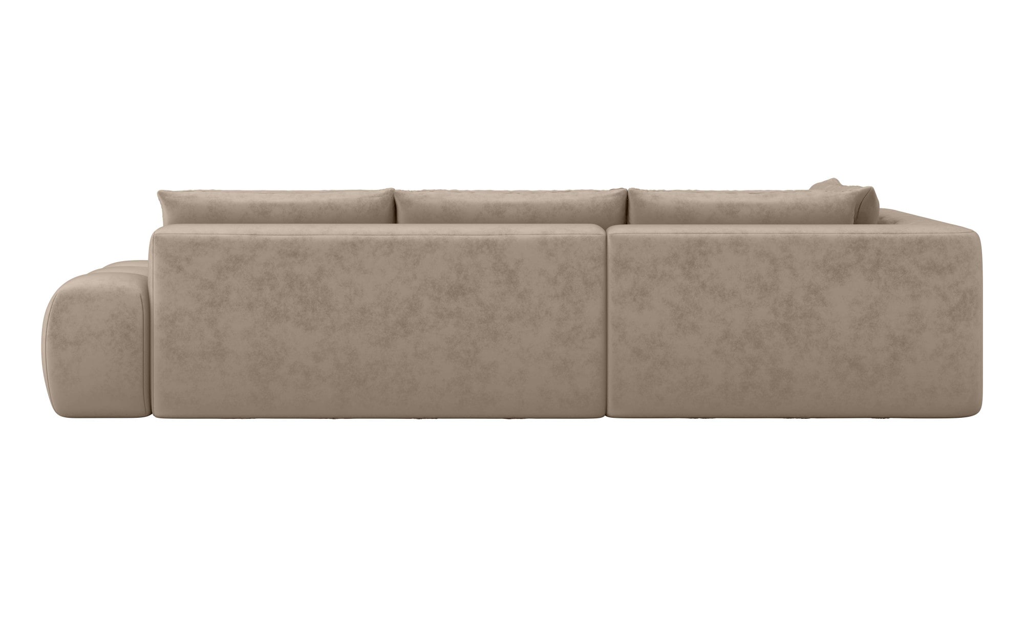 INOSIGN Ecksofa »AZITA klein, L-Form, elegant und bequem Designsofa«, lose Rückenkissen, traumhafte Steppung, Masse B/T/H: 296/176,5/89 cm