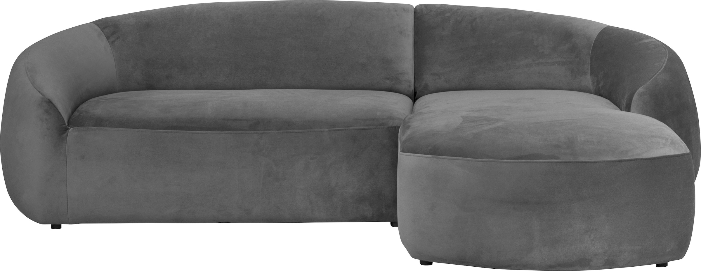 LeGer Home by Lena Gercke Ecksofa »YANI, L-Form, Designersofa, organische Form, Masse B/T/H: 255/170/81 cm«, mit Wellenunterfederung, auch in Bouclé, Recamiere rechts/links