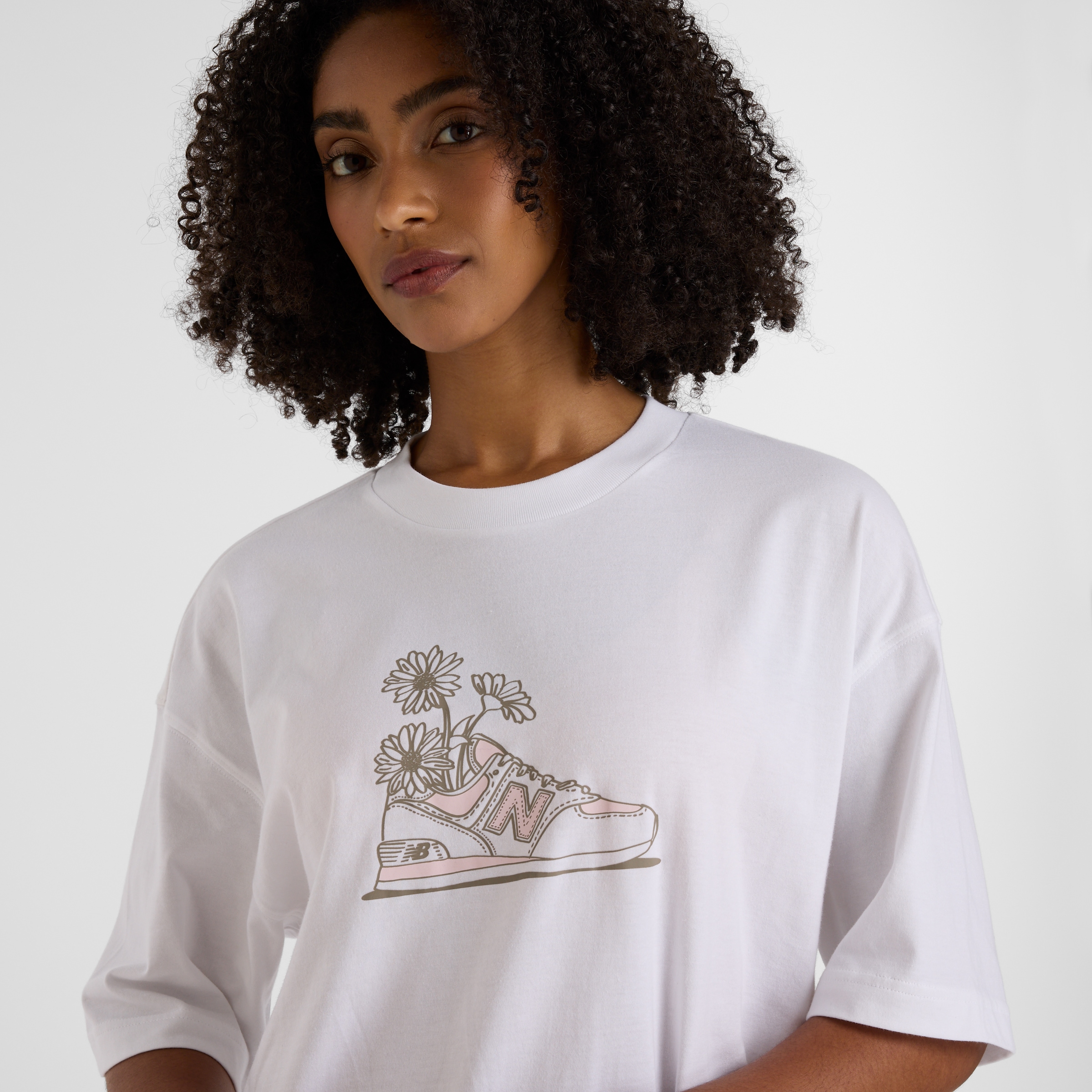 New Balance T-Shirt »Oversized Flower T-Shirt«