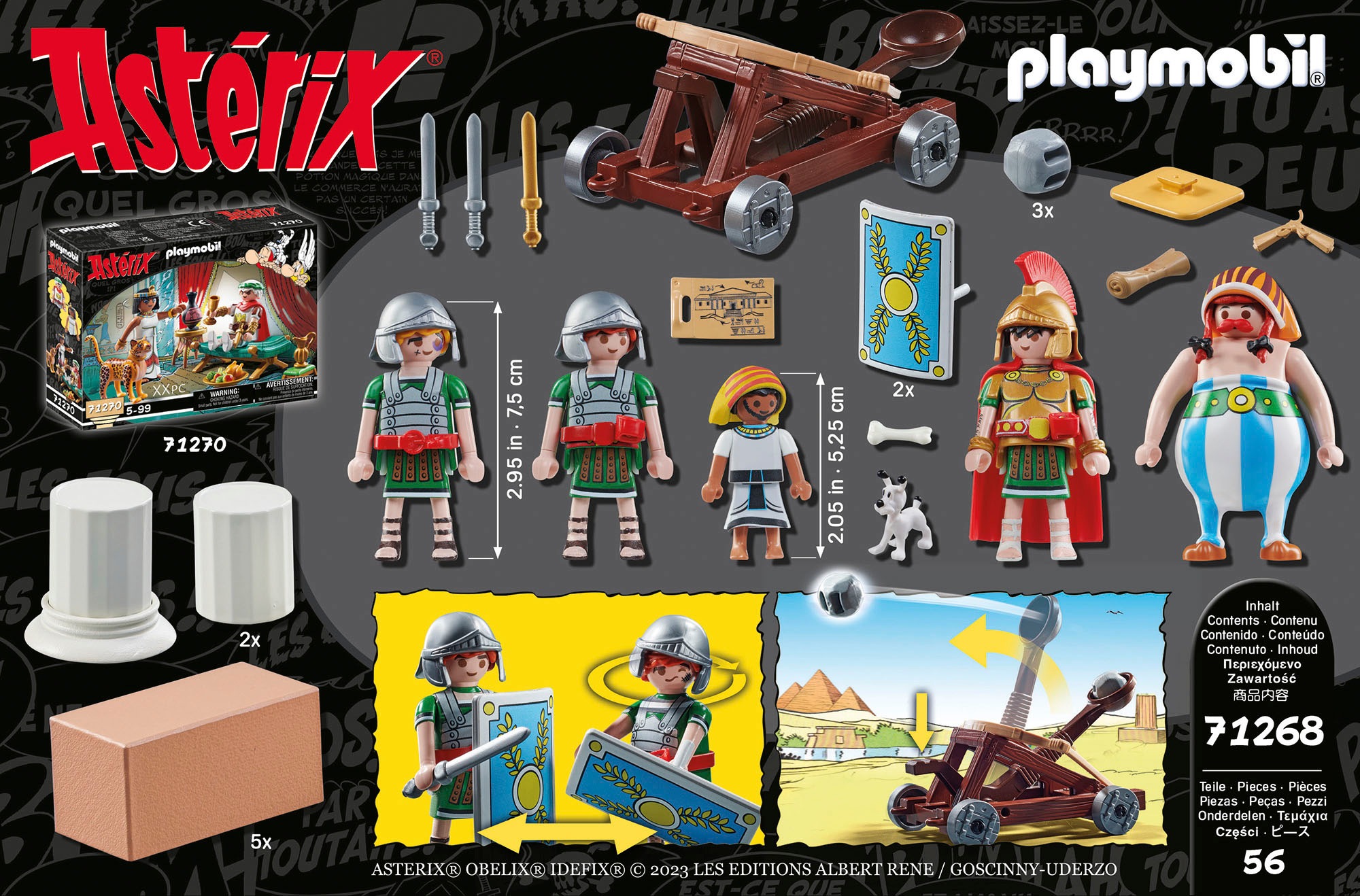 Playmobil® Konstruktions-Spielset »Numerobis und die Schlacht um den Palast (71268), Asterix«, (56 St.), Made in Europe