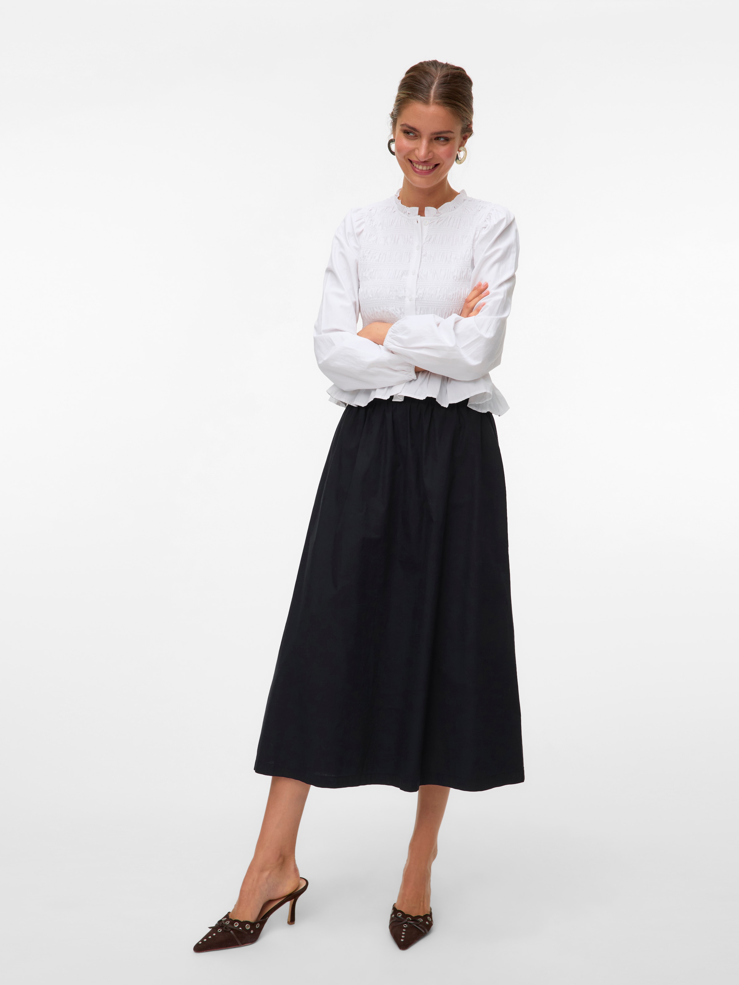 Vero Moda Sommerrock »VMCHARLOTTE HW ANKLE SKIRT WVN GA«