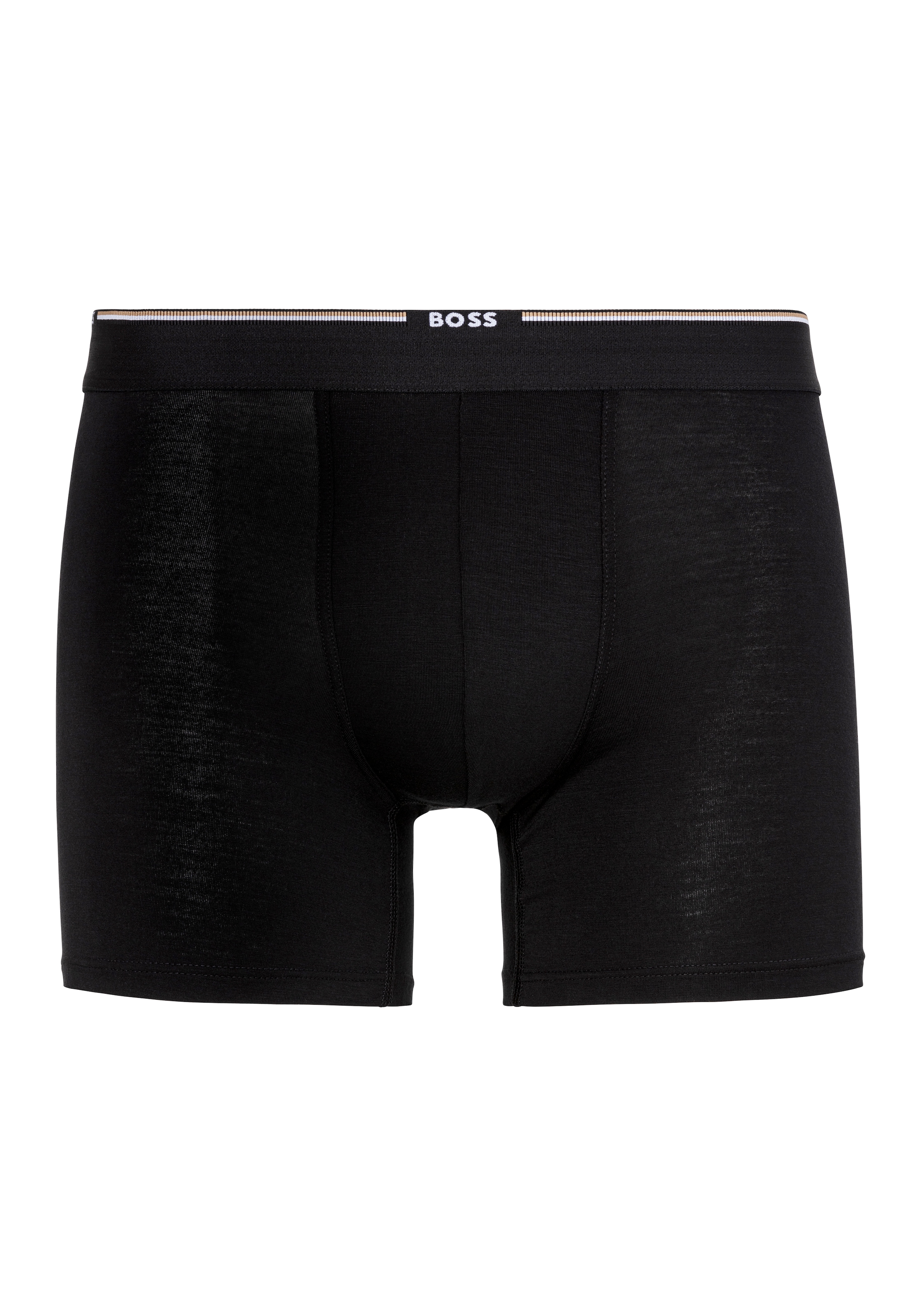 BOSS Boxer »Boxer Brief 3P Bamboo«, (Packung, 3 St.), mit Logoschriftzug auf dem Bund
