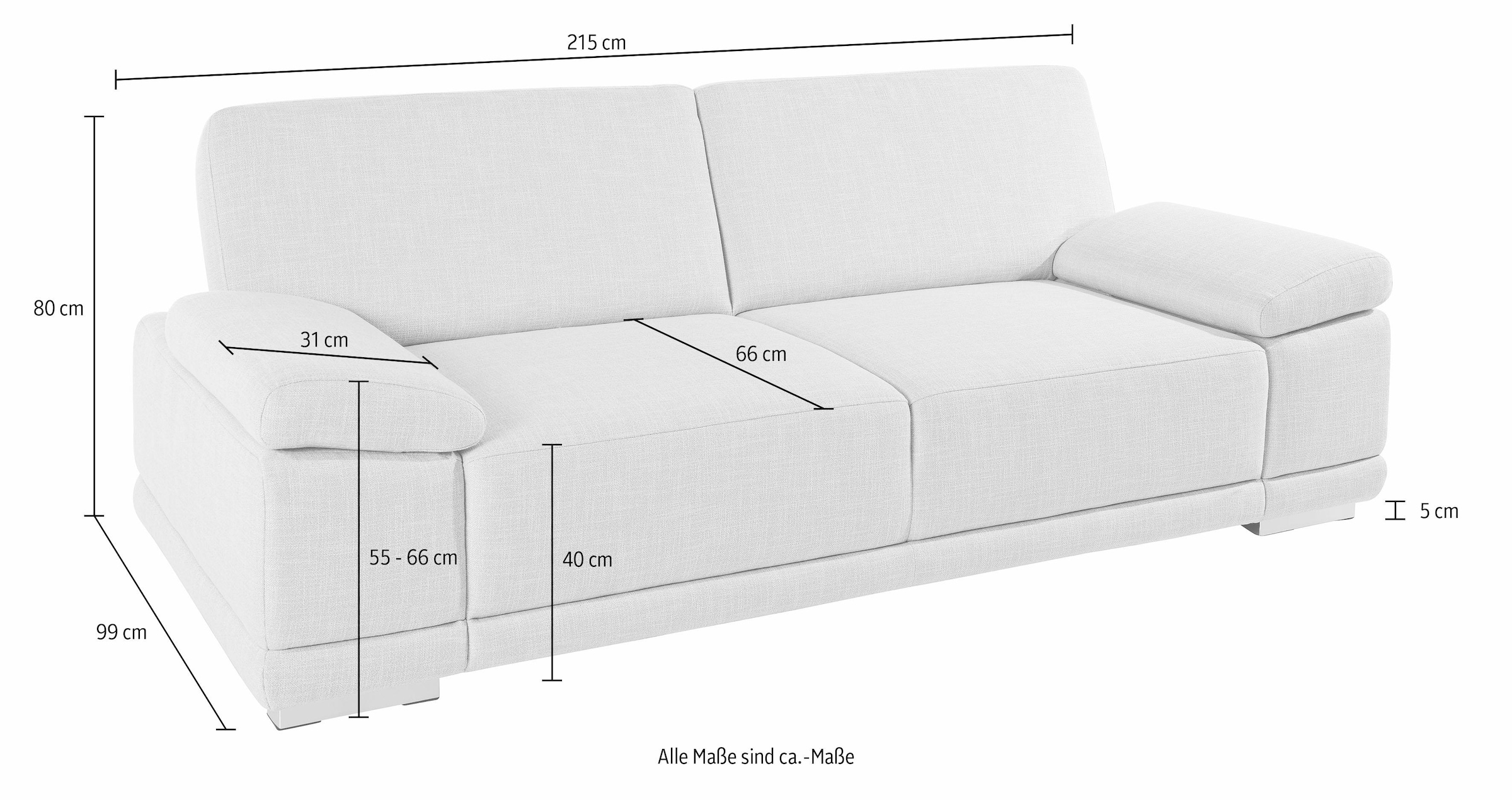 sit&more 3-Sitzer »Coria«