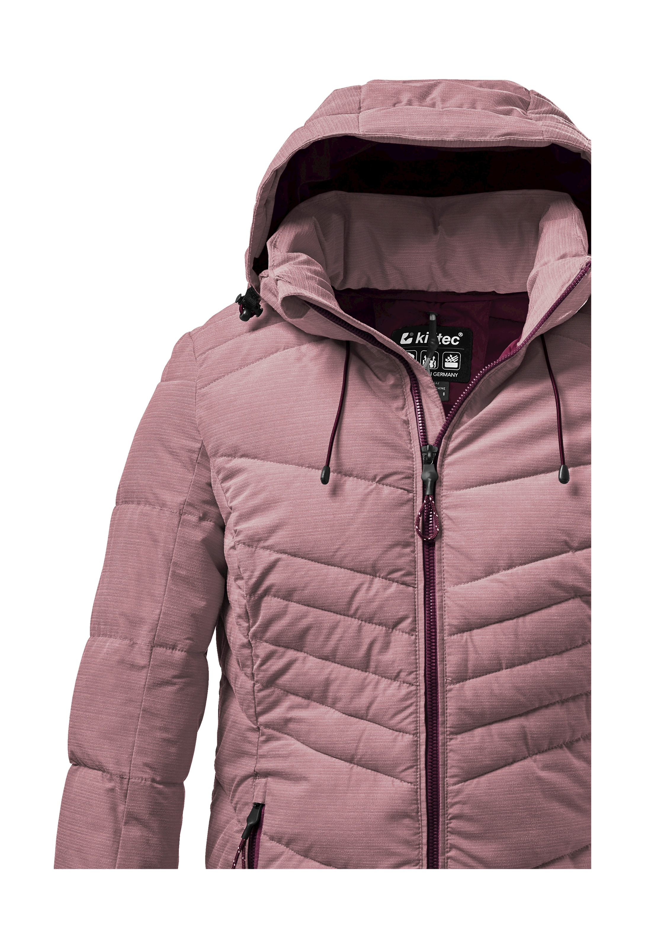 Killtec Steppjacke »KOW 149 WMN QLTD JCKT«, Wasser- und windabweisend, atmungsaktiv, abnehmbare Kapuze