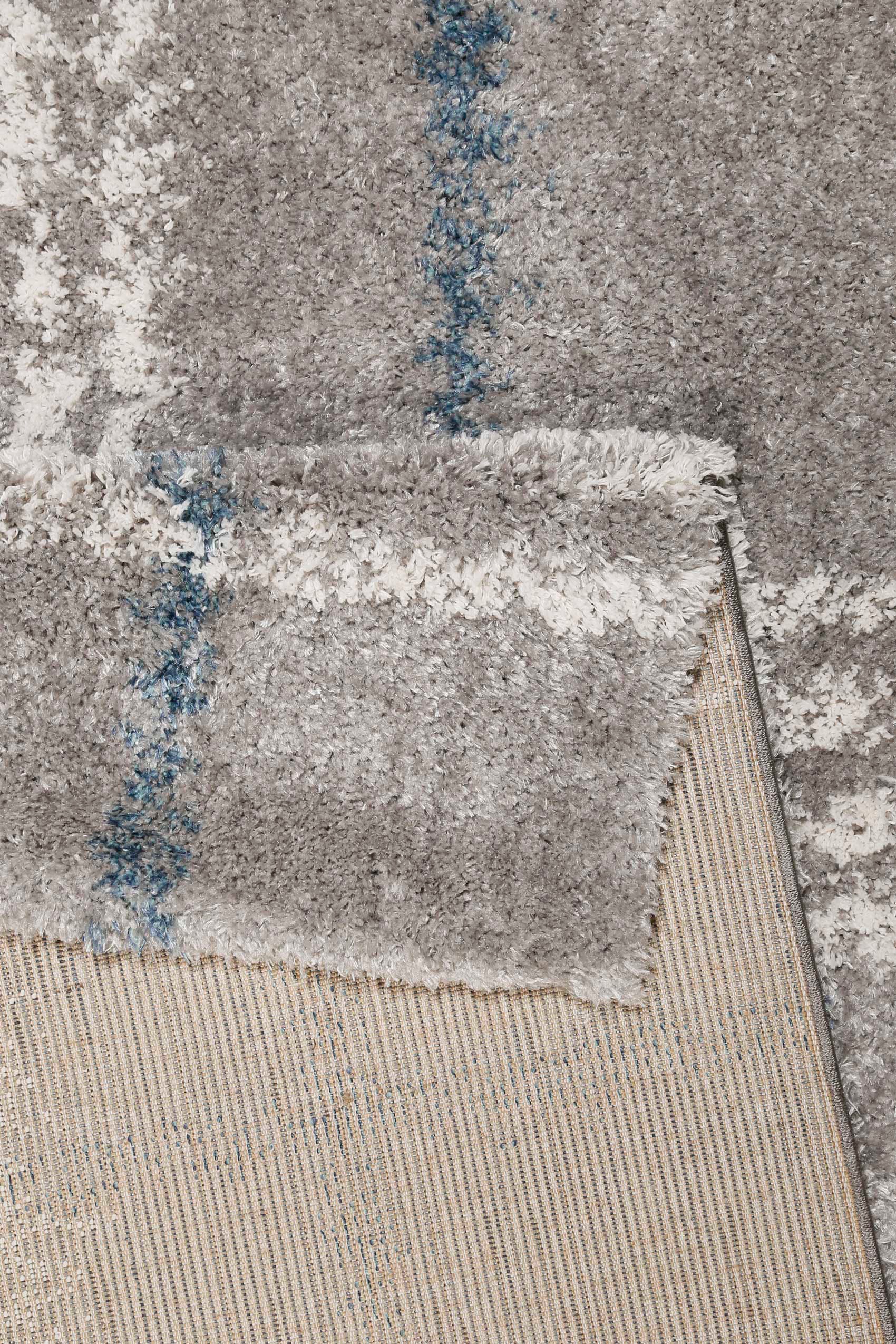 Esprit Hochflor-Teppich »Nora ESP-80336«, rechteckig, 30 mm Höhe, Shaggy, Langflor, mit Karo-Muster, Wohnzimmer